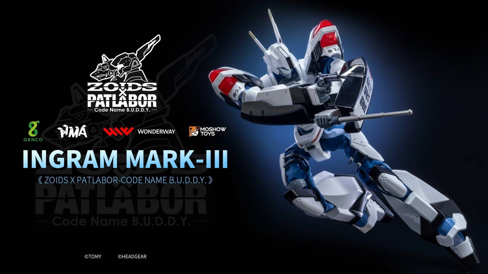 SPECIAL ORDER Genco - ZOIDS × Patlabor - Code Name B.U.D.D.Y - Ingram Mark III 1/35 [JP]