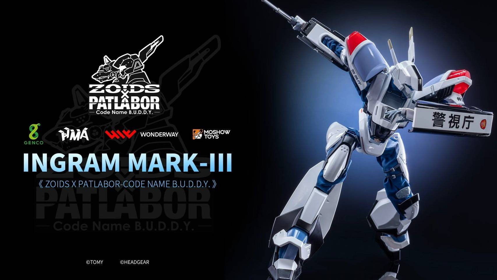 SPECIAL ORDER Genco - ZOIDS × Patlabor - Code Name B.U.D.D.Y - Ingram Mark III 1/35 [JP]