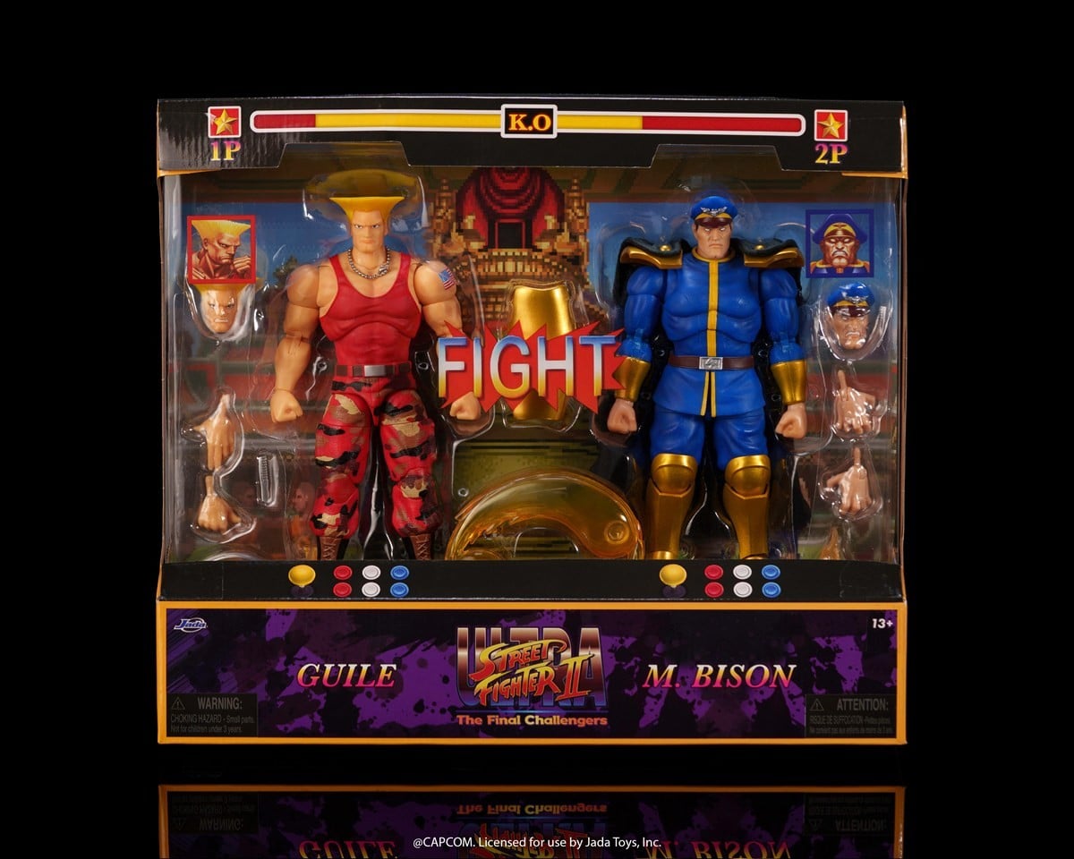 SPECIAL ORDER Jada Toys - Versus 2 Pack - Ultra Street Fighter II - Guile vs. M.Bison