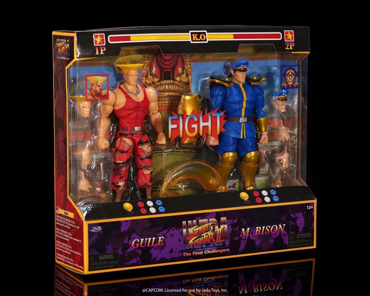SPECIAL ORDER Jada Toys - Versus 2 Pack - Ultra Street Fighter II - Guile vs. M.Bison