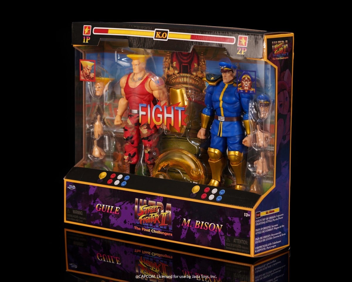 SPECIAL ORDER Jada Toys - Versus 2 Pack - Ultra Street Fighter II - Guile vs. M.Bison