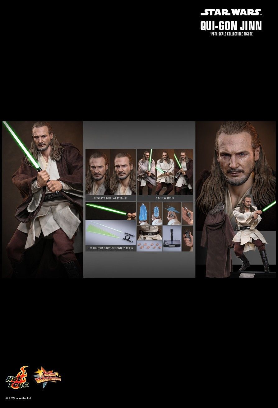 SPECIAL ORDER Hot Toys - Movie Masterpiece - Star Wars: The Phantom Menace - Qui-Gon Jinn 1/6 [JP]