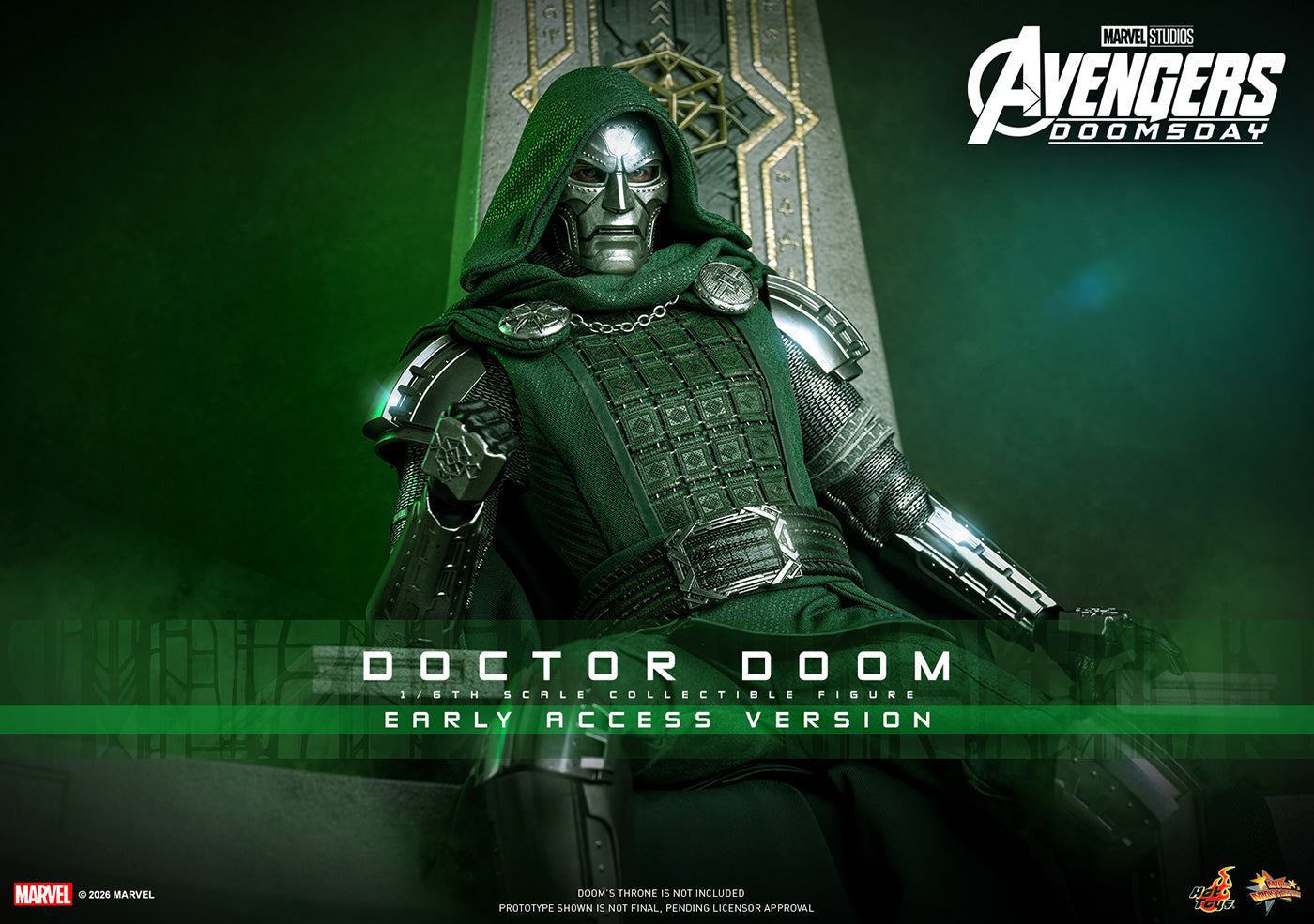 SPECIAL ORDER Hot Toys - Movie Masterpiece - Avengers: Doomsday - Dr. Doom 1/6 [JP]