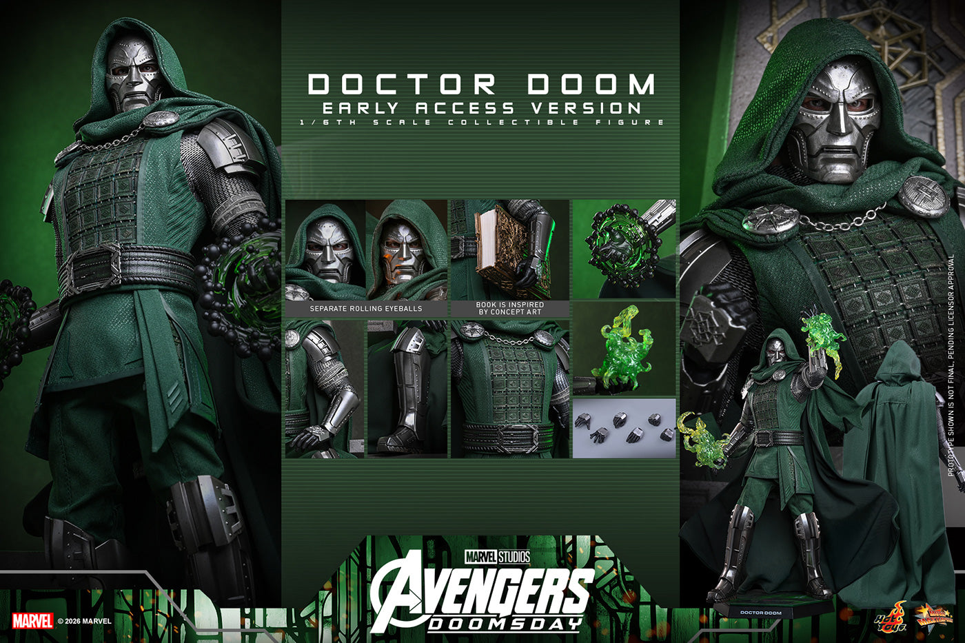 SPECIAL ORDER Hot Toys - Movie Masterpiece - Avengers: Doomsday - Dr. Doom 1/6 [JP]
