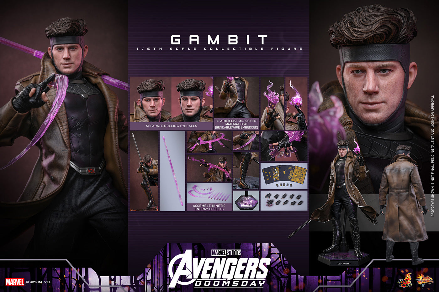 SPECIAL ORDER Hot Toys - Movie Masterpiece - Avengers: Doomsday - Gambit 1/6 [JP]