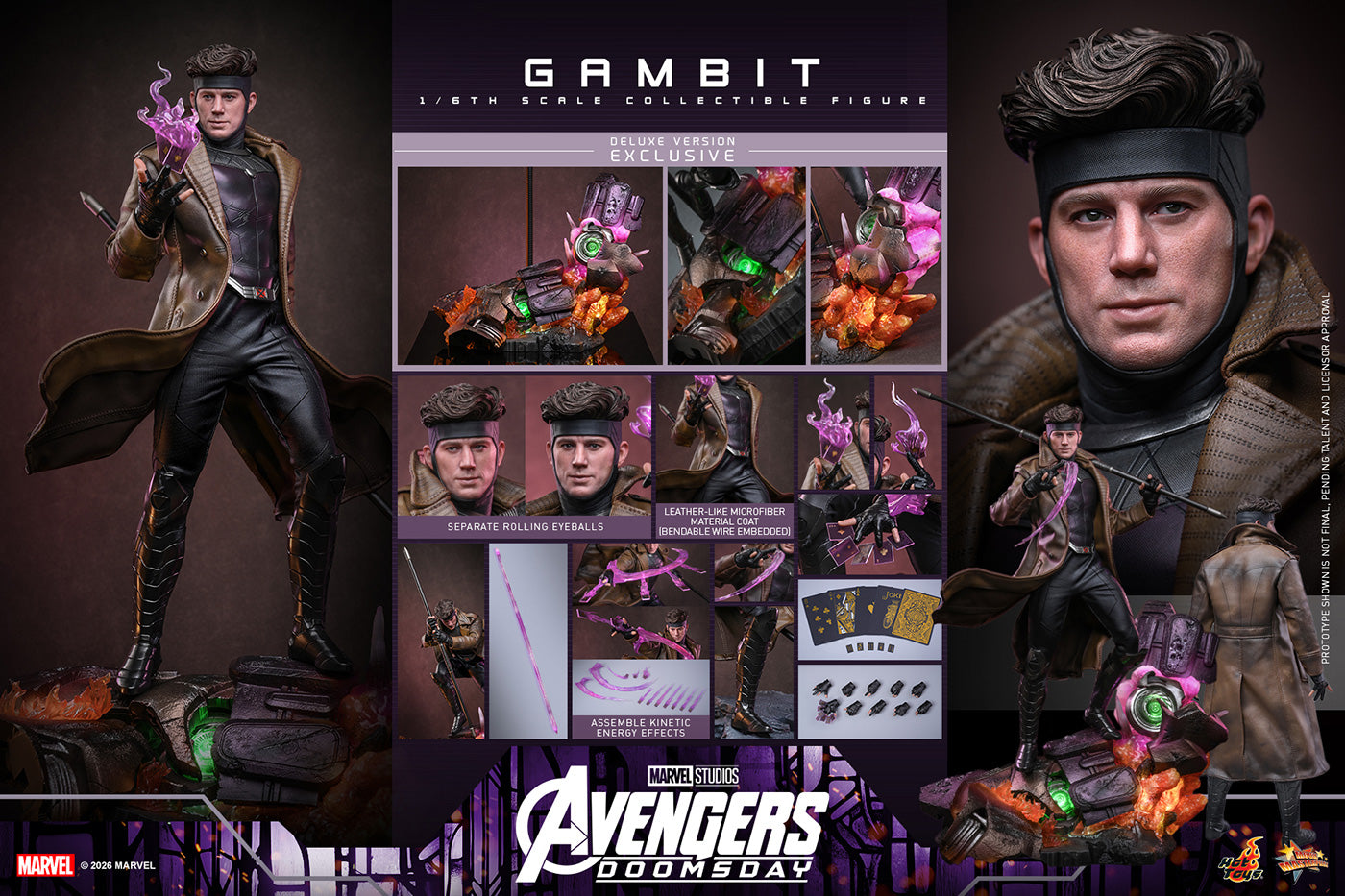 SPECIAL ORDER Hot Toys - Movie Masterpiece - Avengers: Doomsday - Gambit: Deluxe Edition 1/6 [JP]