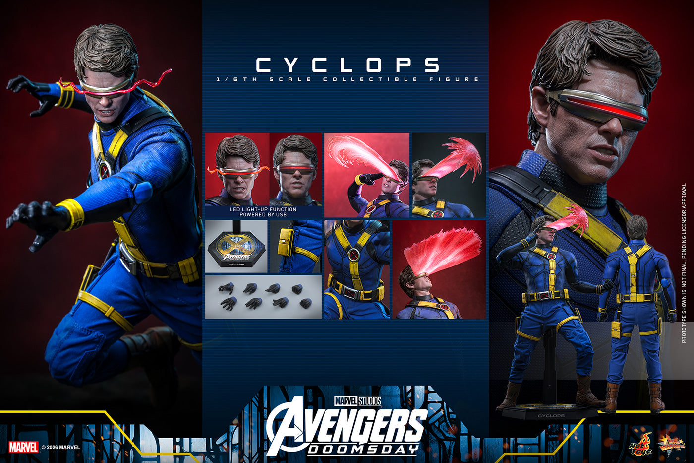 SPECIAL ORDER Hot Toys - Movie Masterpiece - Avengers: Doomsday - Cyclops 1/6 [JP]
