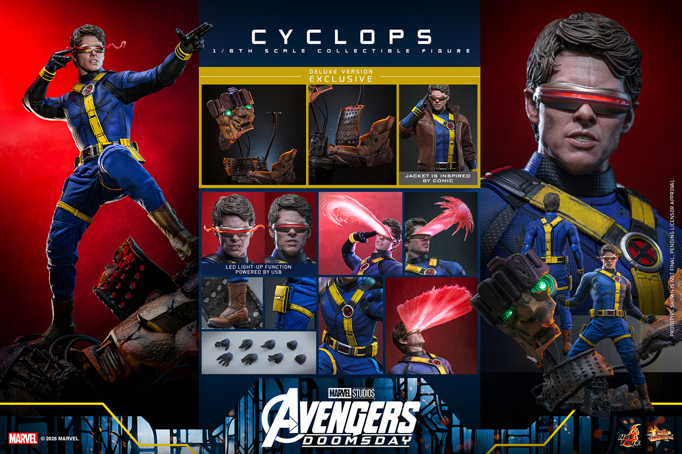 SPECIAL ORDER Hot Toys - Movie Masterpiece - Avengers: Doomsday - Cyclops: Deluxe Edition 1/6 [JP]