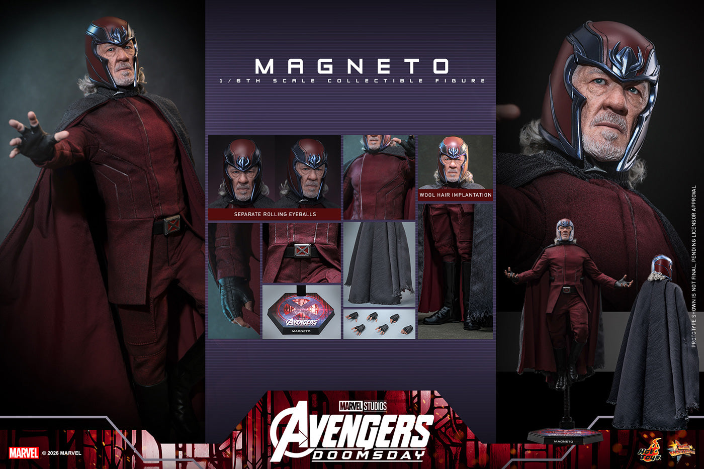 SPECIAL ORDER Hot Toys - Movie Masterpiece - Avengers: Doomsday - Magneto 1/6 [JP]