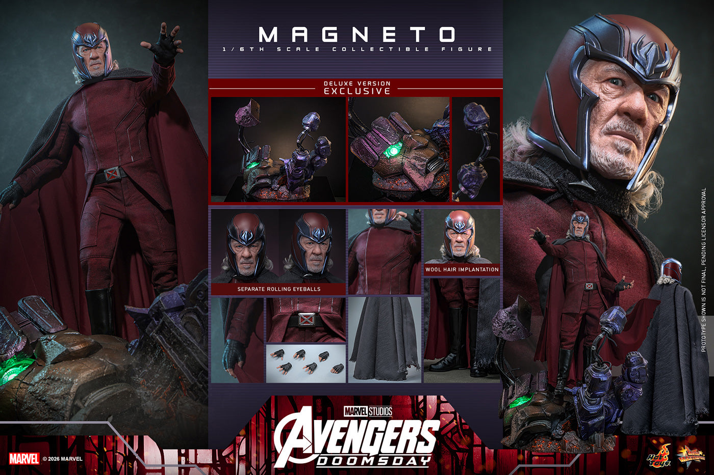 SPECIAL ORDER Hot Toys - Movie Masterpiece - Avengers: Doomsday - Magneto: Deluxe Edition 1/6 [JP]