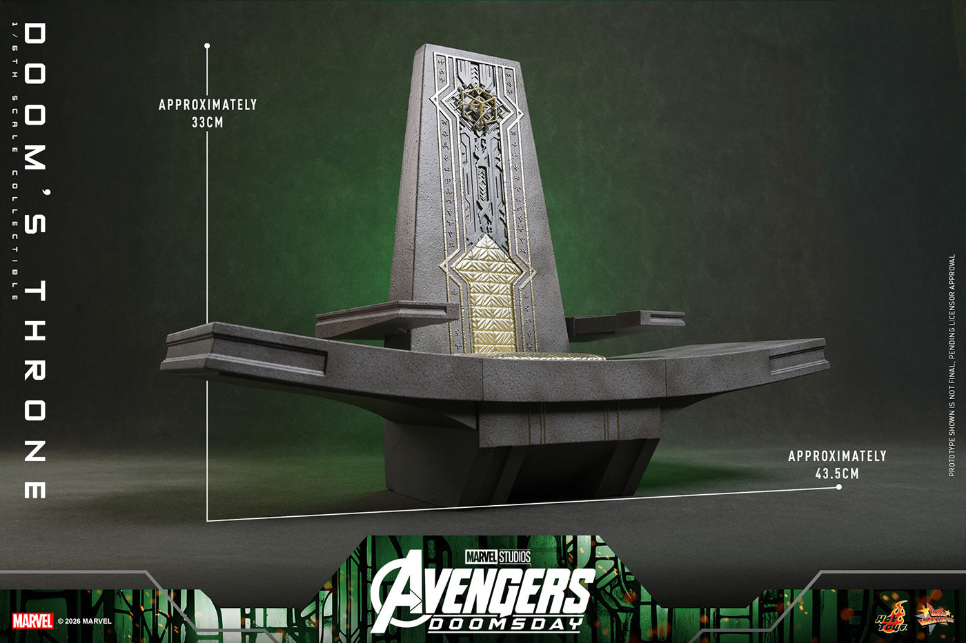 SPECIAL ORDER Hot Toys - Hot Toys Accessory Collection - Avengers: Doomsday - Throne of Doom 1/6 [JP]