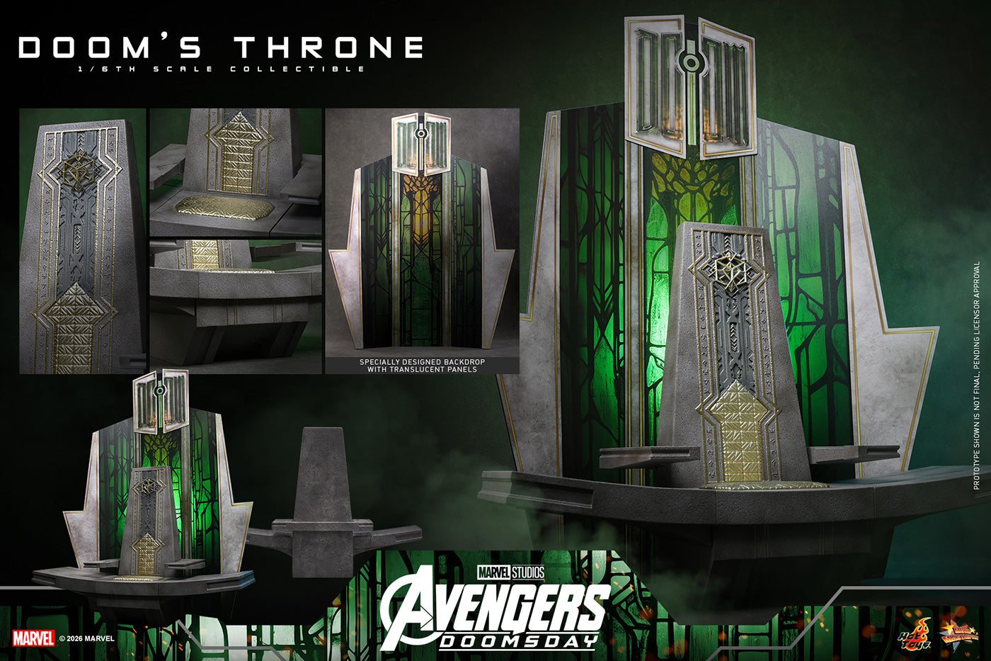 SPECIAL ORDER Hot Toys - Hot Toys Accessory Collection - Avengers: Doomsday - Throne of Doom 1/6 [JP]