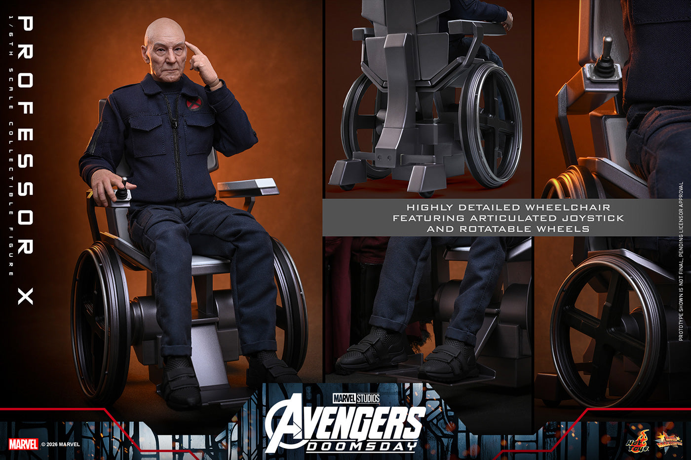 SPECIAL ORDER Hot Toys - Movie Masterpiece - Avengers: Doomsday - Professor X 1/6 [JP]