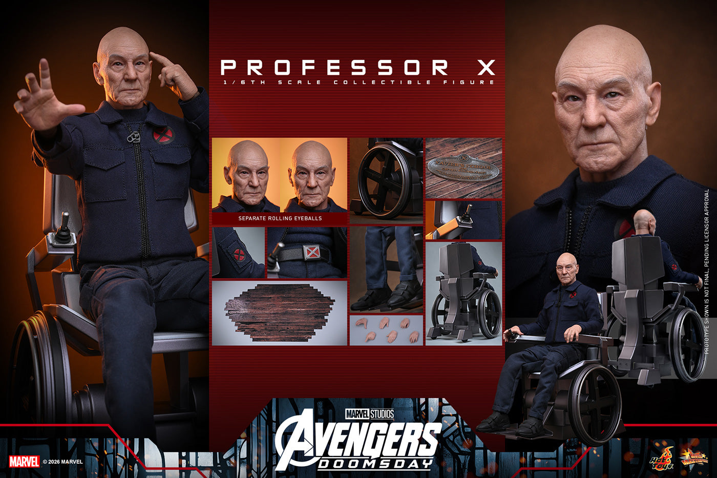 SPECIAL ORDER Hot Toys - Movie Masterpiece - Avengers: Doomsday - Professor X 1/6 [JP]