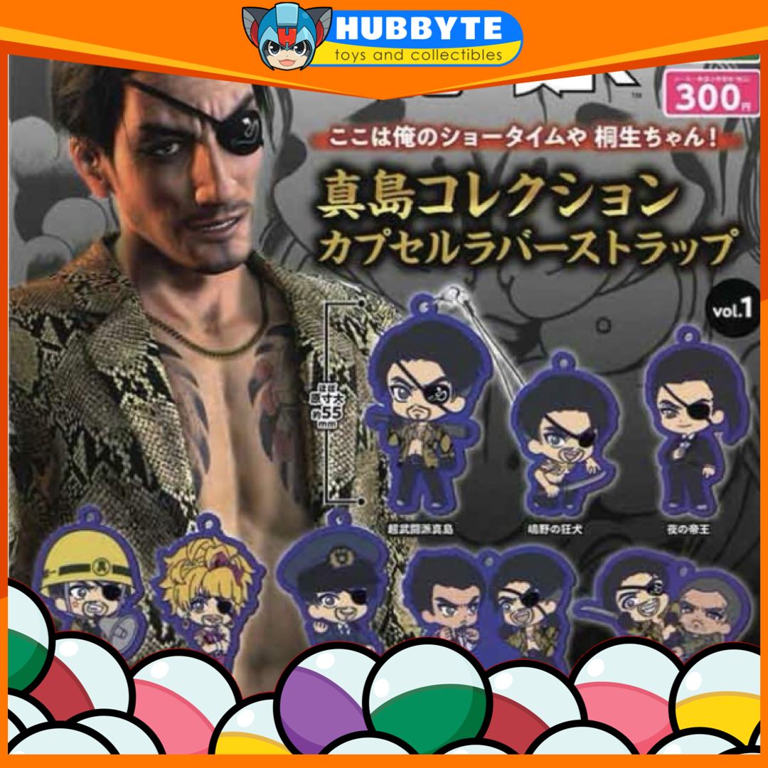 BACK-ORDER Bushiroad Creative - Like a Dragon: It's My Showtime, Kiryu-chan! Majima Collection Rubber Strap Vol.1 [Set of 8]