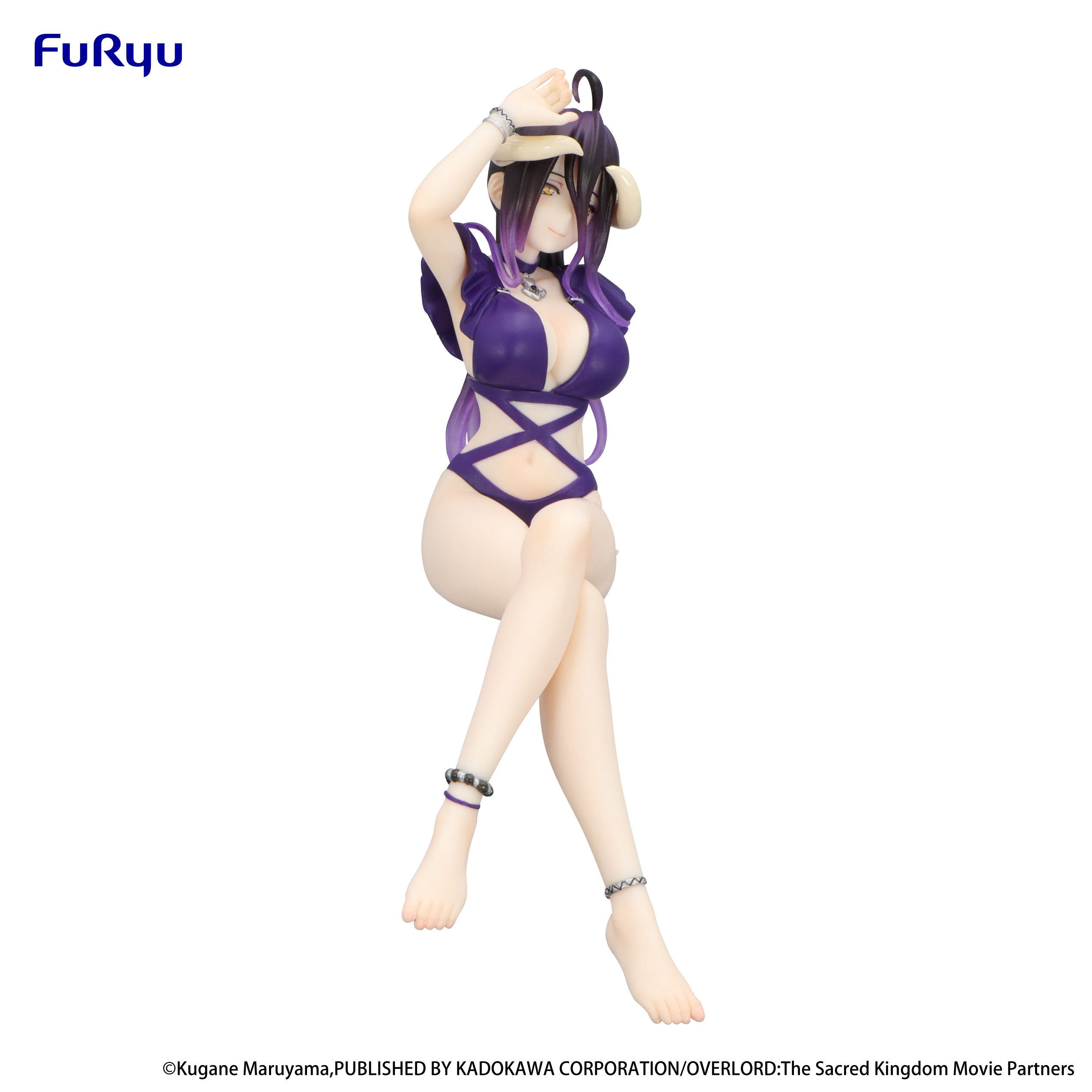 IN-STOCK FuRyu - OVERLORD Noodle Stopper Figure - Albedo: Swimsuit Dark Purple Color Ver.