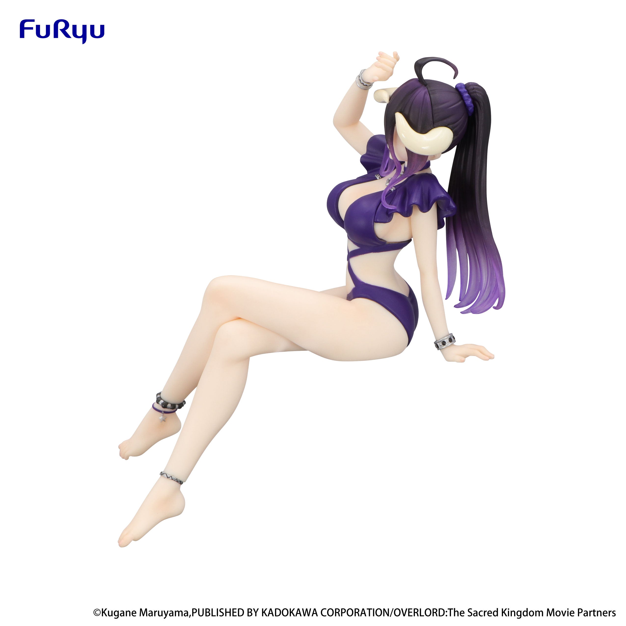 IN-STOCK FuRyu - OVERLORD Noodle Stopper Figure - Albedo: Swimsuit Dark Purple Color Ver.