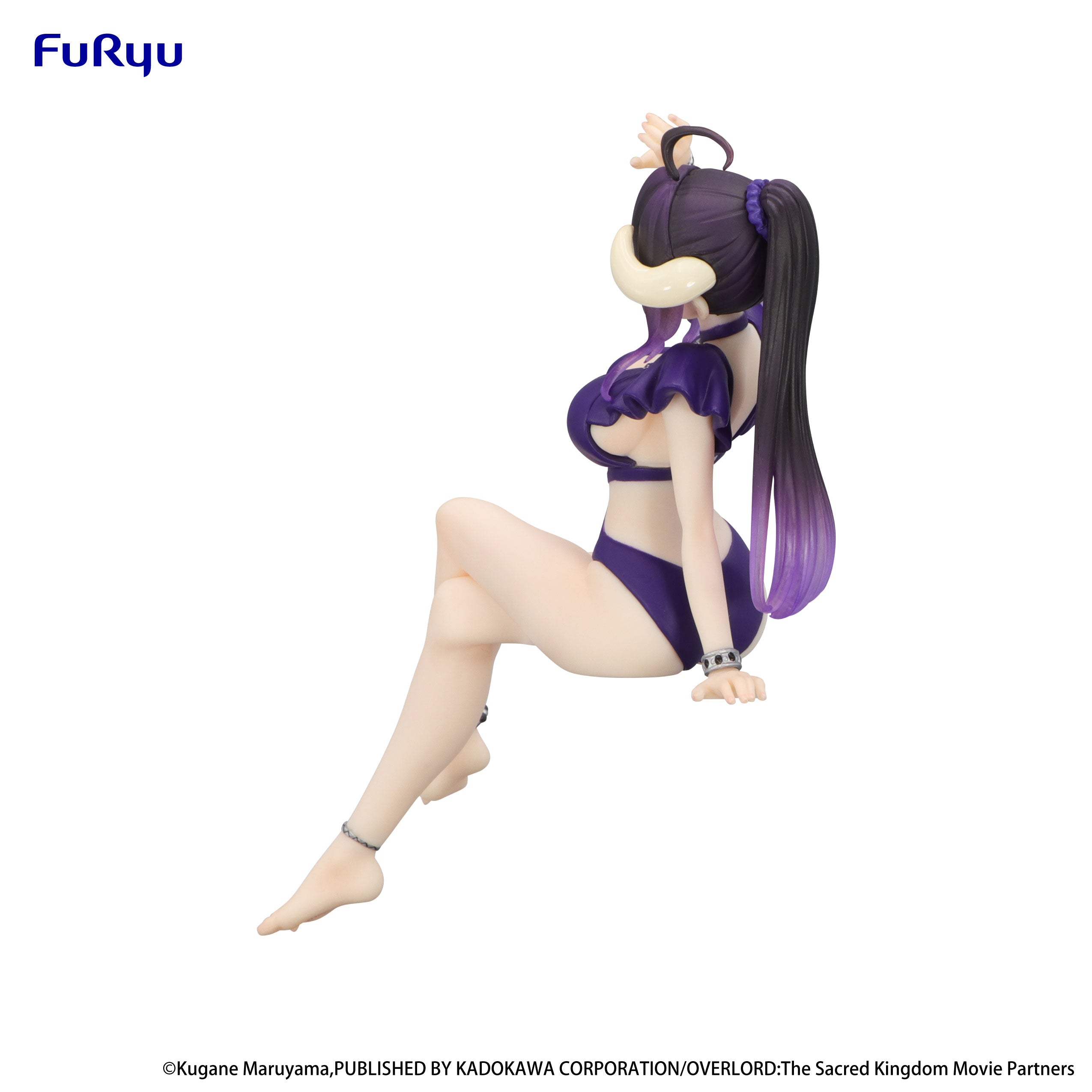 IN-STOCK FuRyu - OVERLORD Noodle Stopper Figure - Albedo: Swimsuit Dark Purple Color Ver.