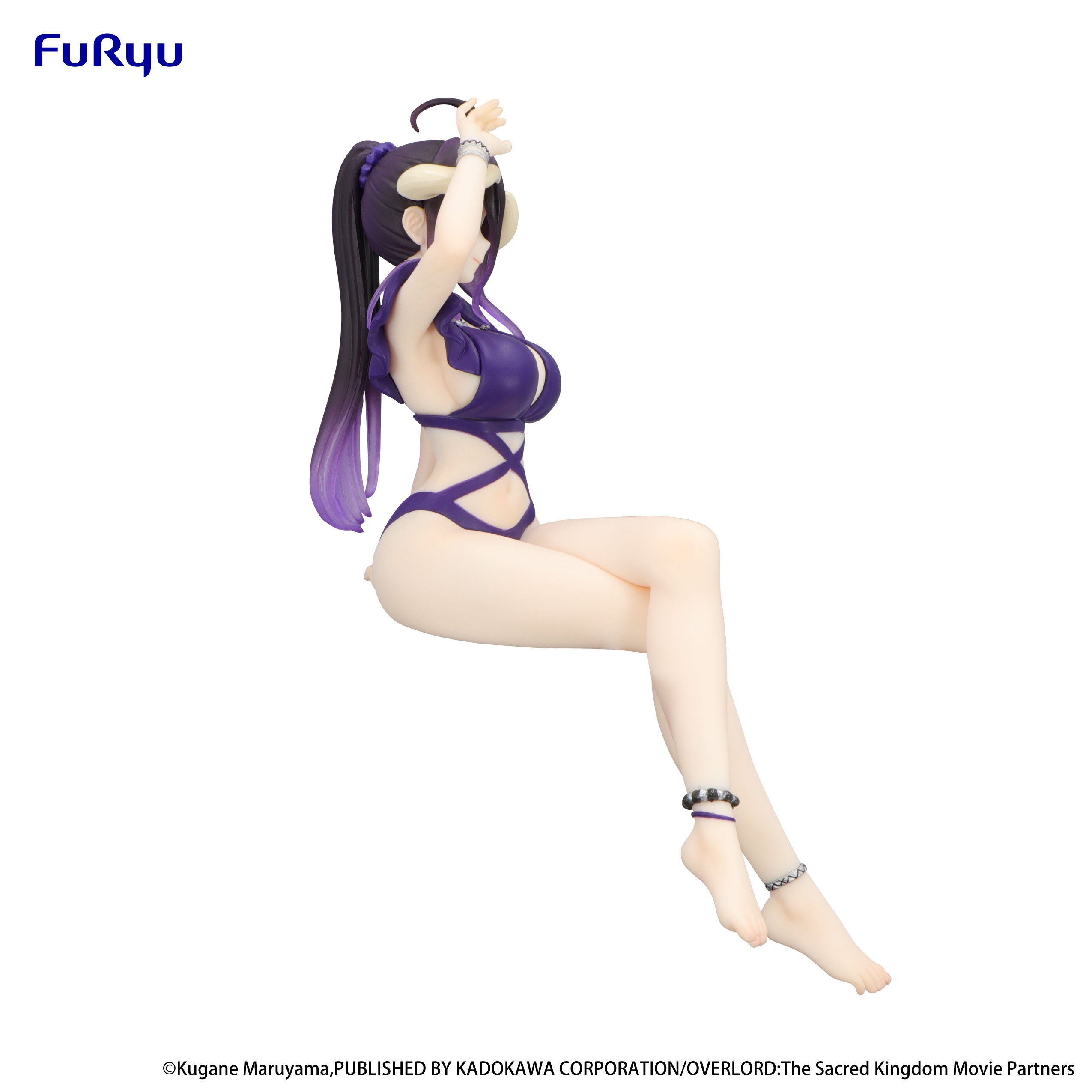 IN-STOCK FuRyu - OVERLORD Noodle Stopper Figure - Albedo: Swimsuit Dark Purple Color Ver.