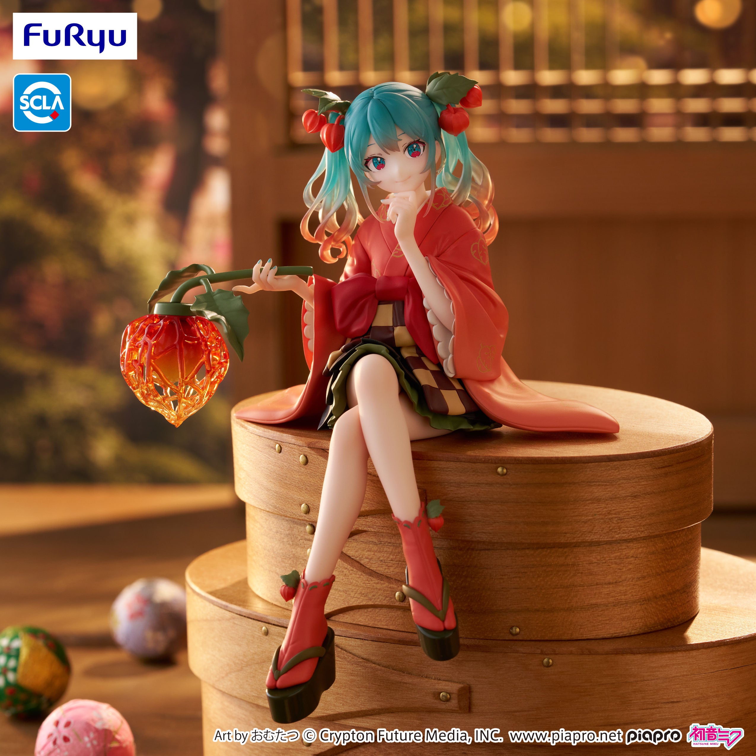 IN-STOCK FuRyu - Vocaloid Noodle Stopper Figure - Hatsune Miku: Flower Fairy Winter Cherry