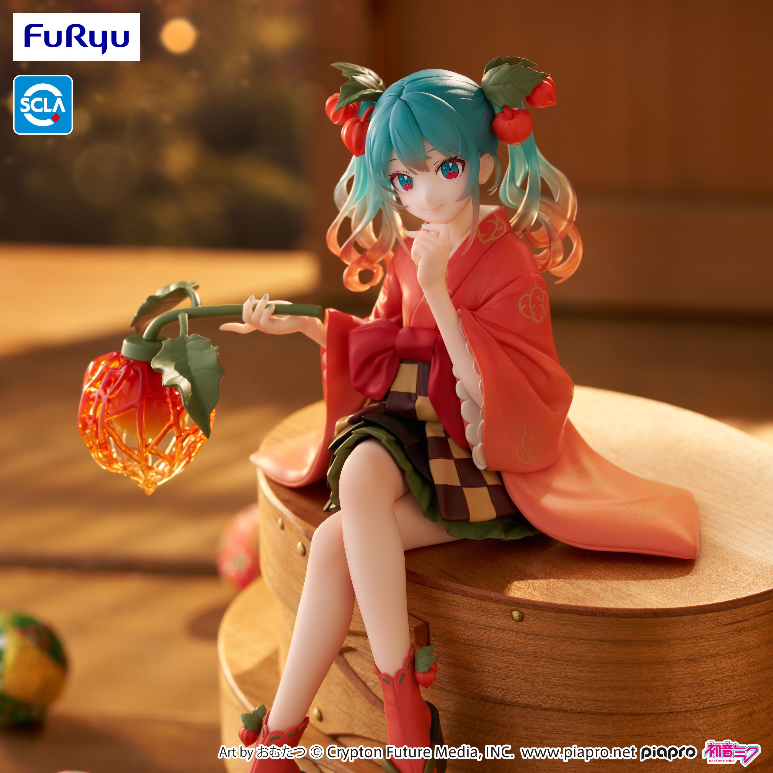 IN-STOCK FuRyu - Vocaloid Noodle Stopper Figure - Hatsune Miku: Flower Fairy Winter Cherry