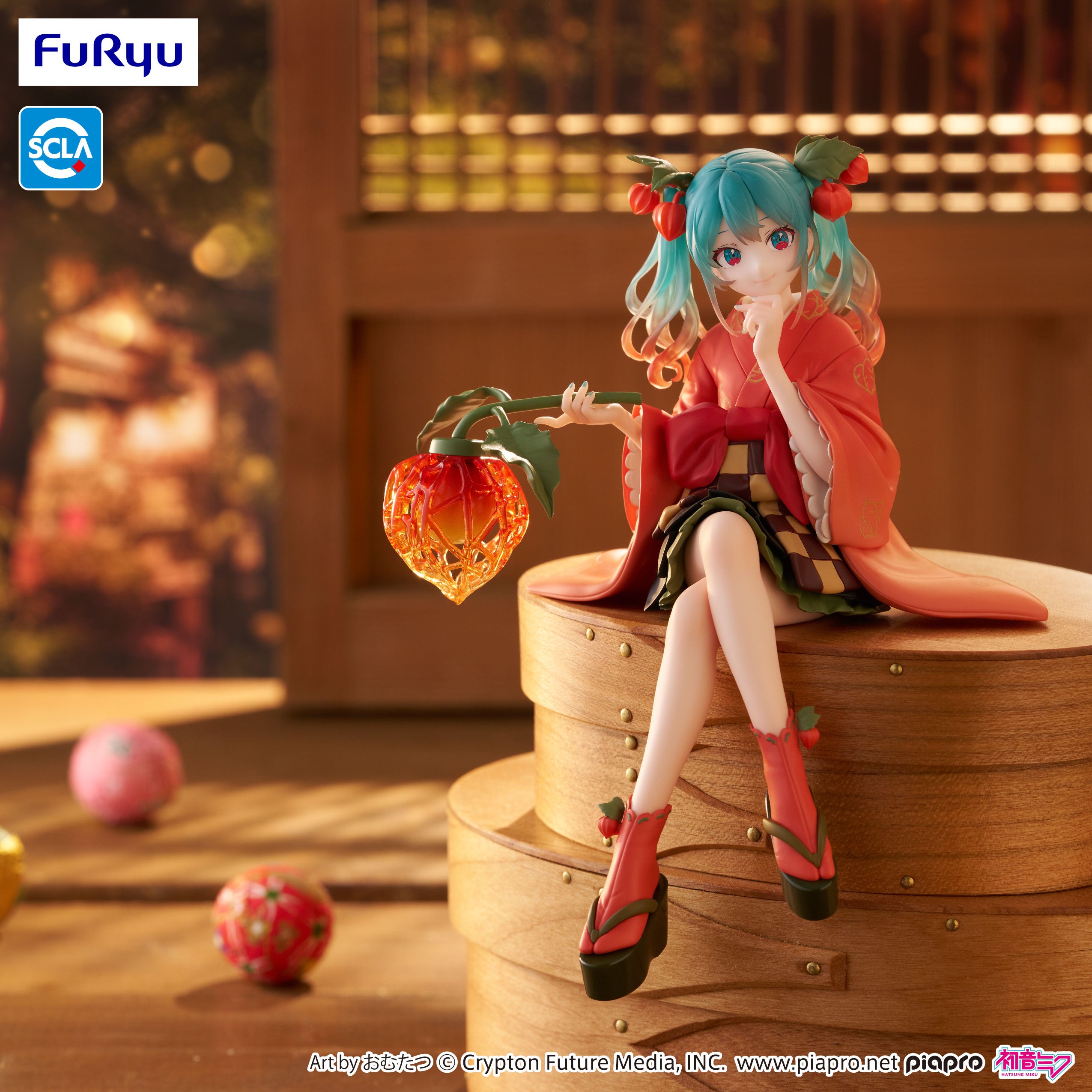 IN-STOCK FuRyu - Vocaloid Noodle Stopper Figure - Hatsune Miku: Flower Fairy Winter Cherry