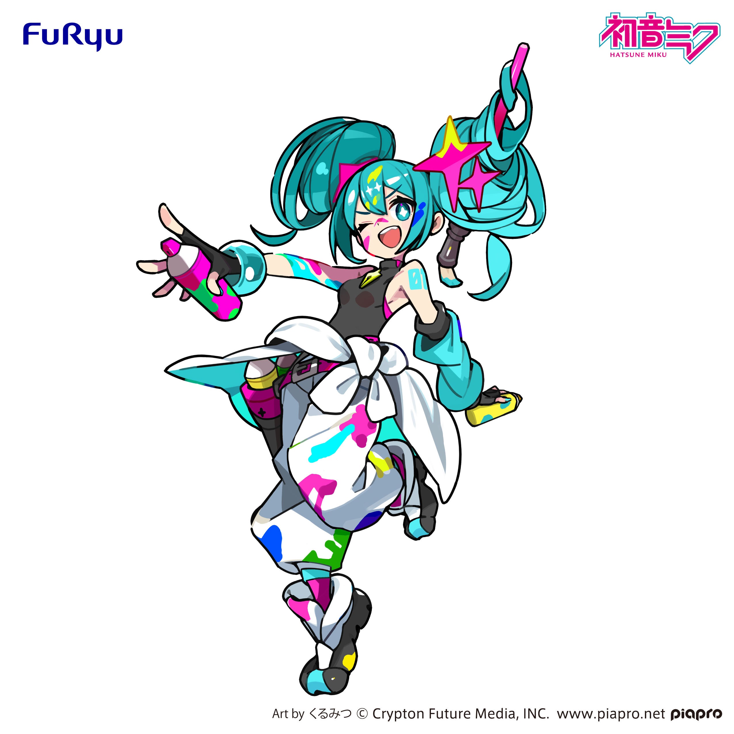 IN-STOCK FuRyu - Piapro Characters Trio-Try-iT Figure  - Hatsune Miku: Paint Girl