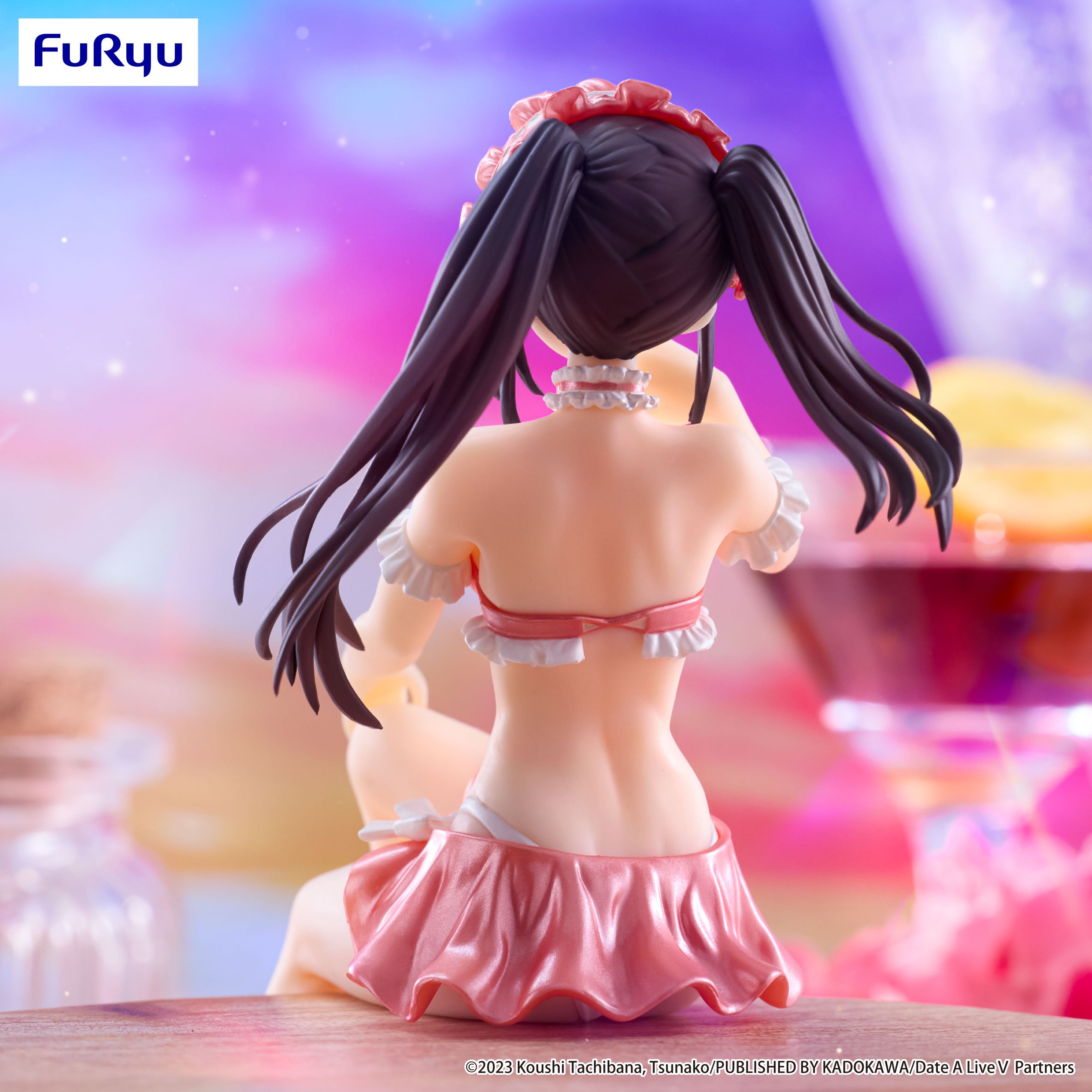 PRE-ORDER FuRyu - Date A Live V Noodle Stopper Figure - Kurumi Tokisaki: Swimsuit Pastel Red Color Ver.