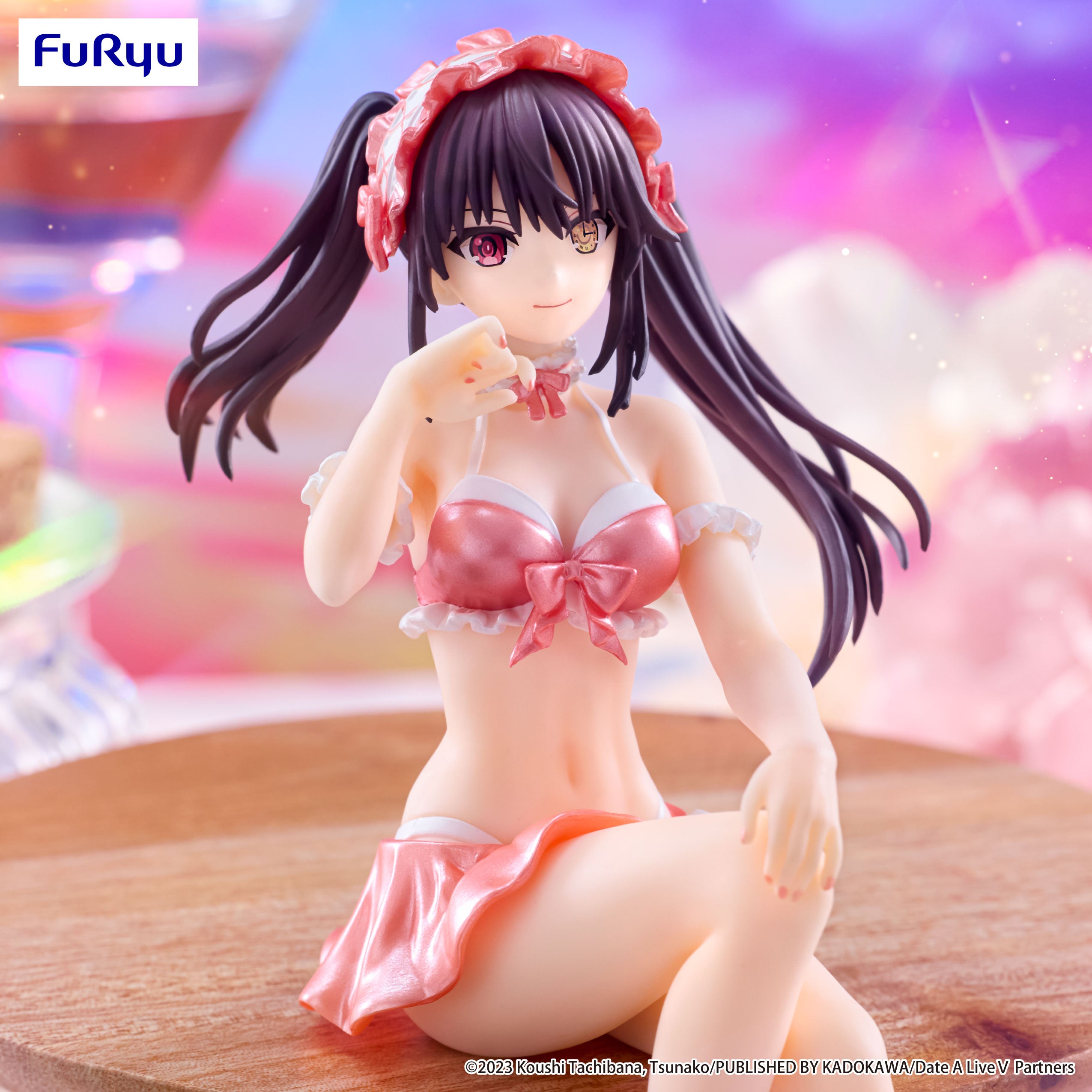 PRE-ORDER FuRyu - Date A Live V Noodle Stopper Figure - Kurumi Tokisaki: Swimsuit Pastel Red Color Ver.
