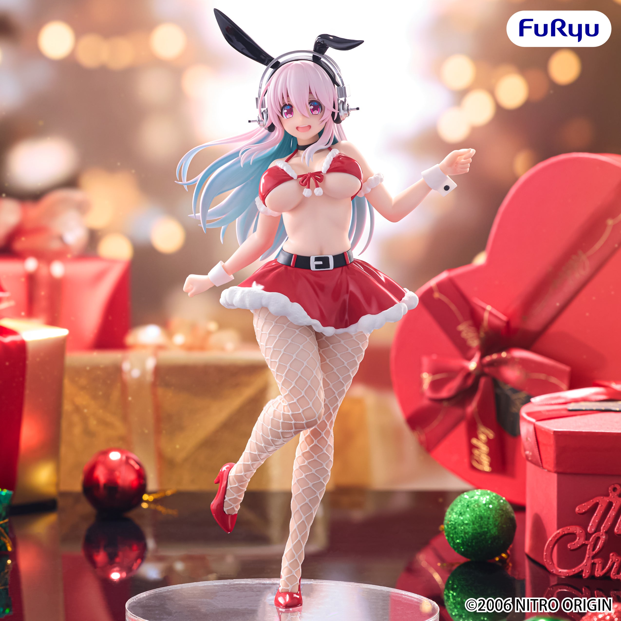 PRE-ORDER FuRyu - SUPER SONICO BiCute Bunnies Figure - Super Sonico: Santa Ver.