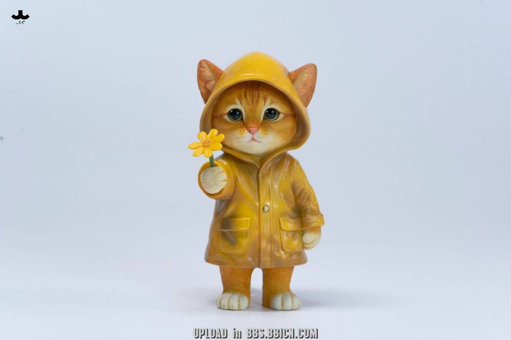 PRE-ORDER JXK Studio - Animal Statue Series - Kitty in the Rain A