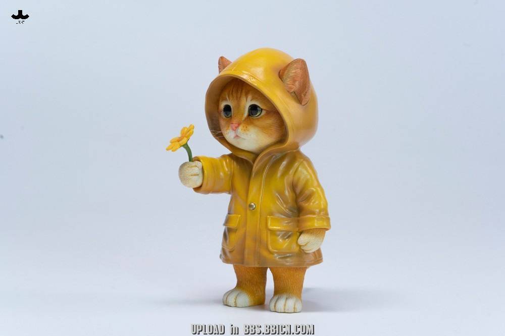 PRE-ORDER JXK Studio - Animal Statue Series - Kitty in the Rain A