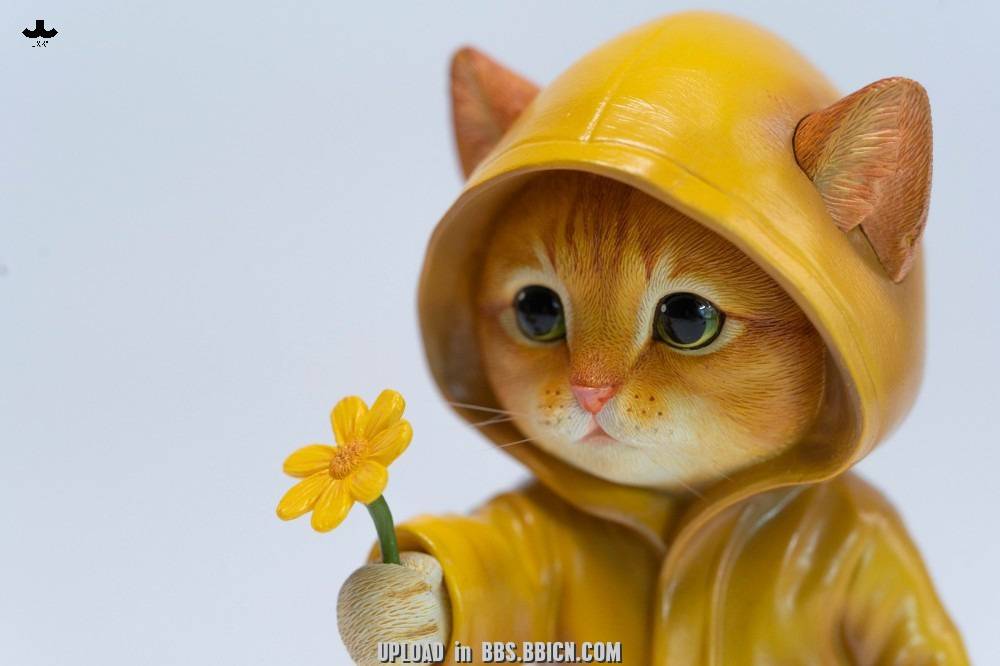 PRE-ORDER JXK Studio - Animal Statue Series - Kitty in the Rain A