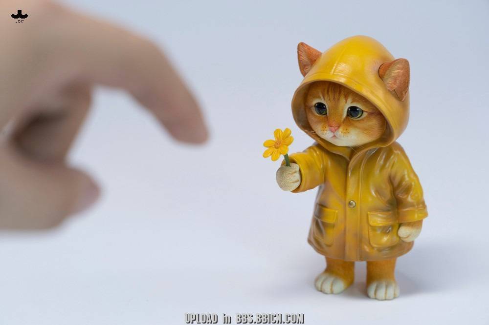 PRE-ORDER JXK Studio - Animal Statue Series - Kitty in the Rain A