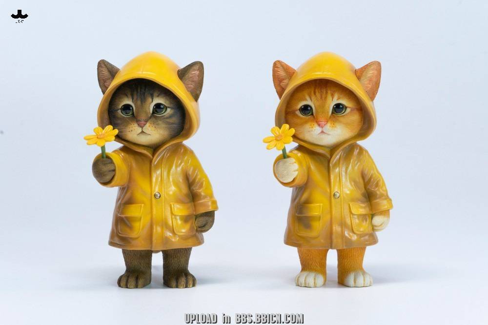 PRE-ORDER JXK Studio - Animal Statue Series - Kitty in the Rain A