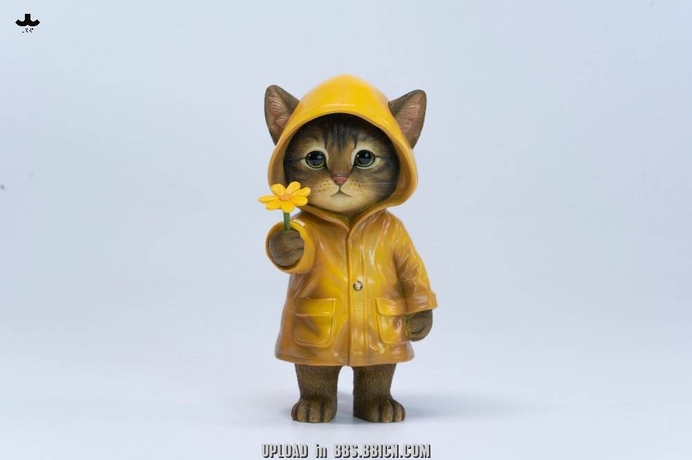 PRE-ORDER JXK Studio - Animal Statue Series - Kitty in the Rain B