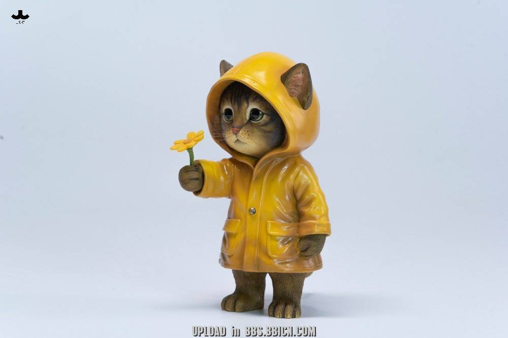 PRE-ORDER JXK Studio - Animal Statue Series - Kitty in the Rain B