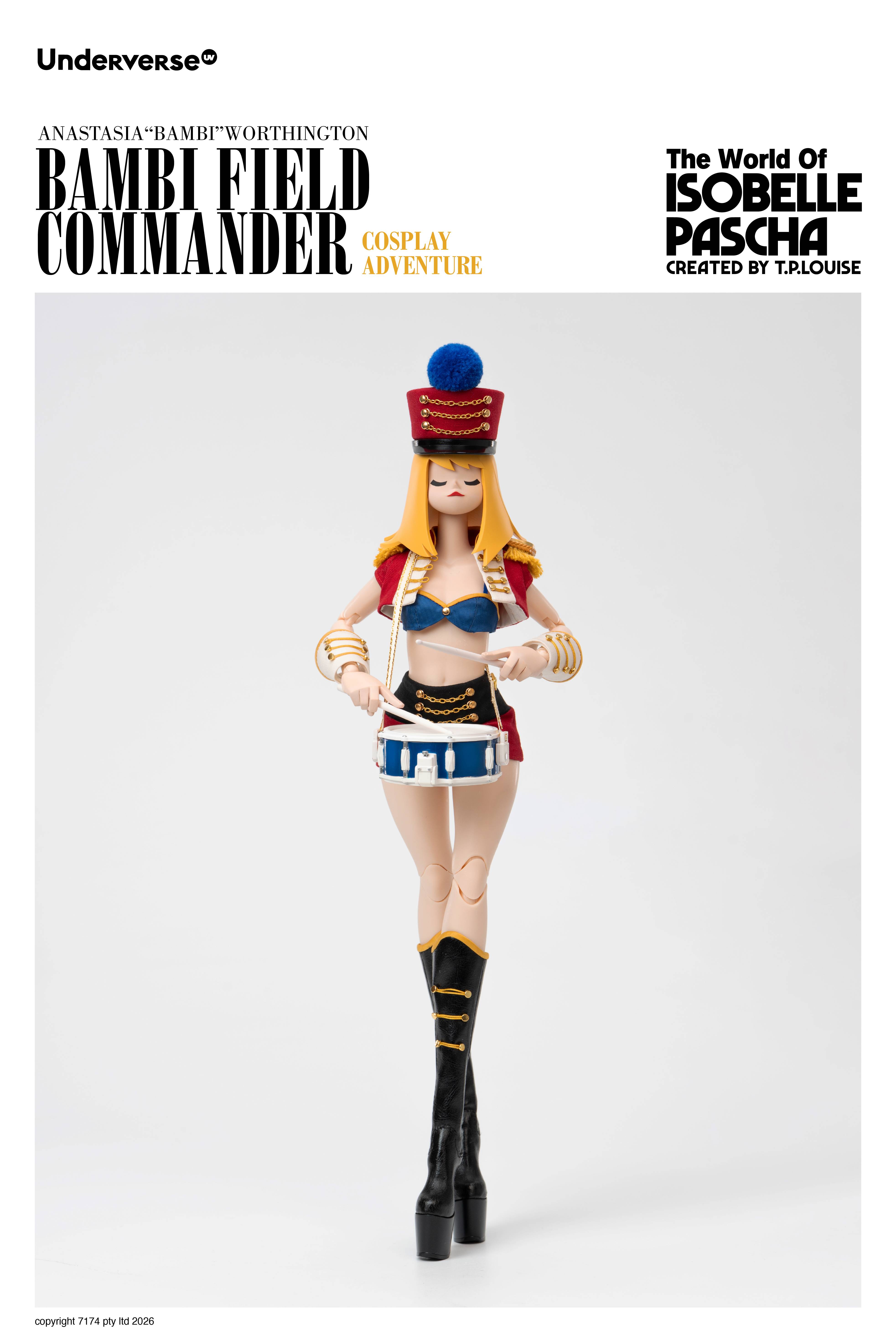 SPECIAL ORDER Underverse - Cosplay Adventure Series - The World of Isobelle Pascha - Anastasia Worthington: Bambi Field Commander 1/6 [JP]