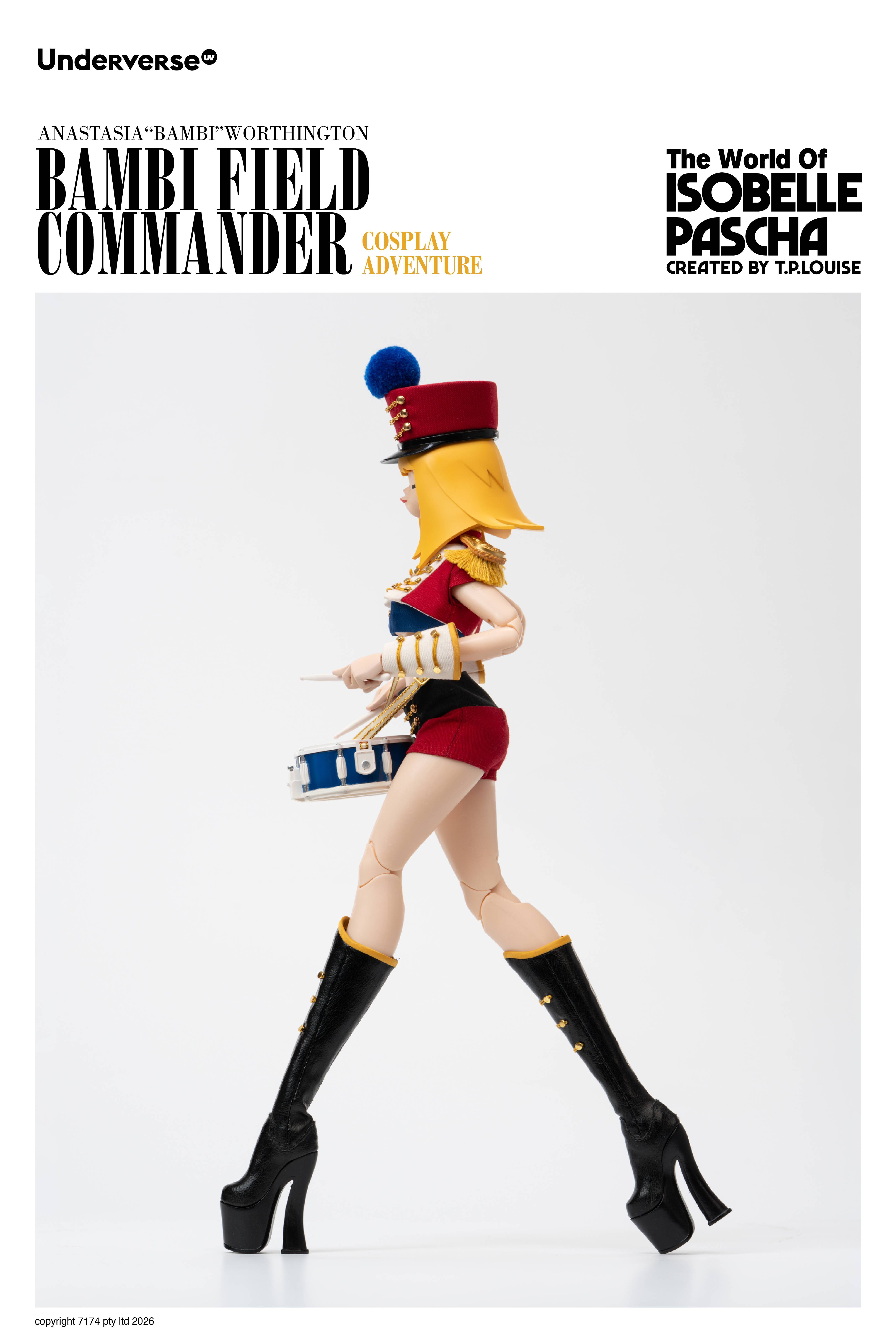 SPECIAL ORDER Underverse - Cosplay Adventure Series - The World of Isobelle Pascha - Anastasia Worthington: Bambi Field Commander 1/6 [JP]