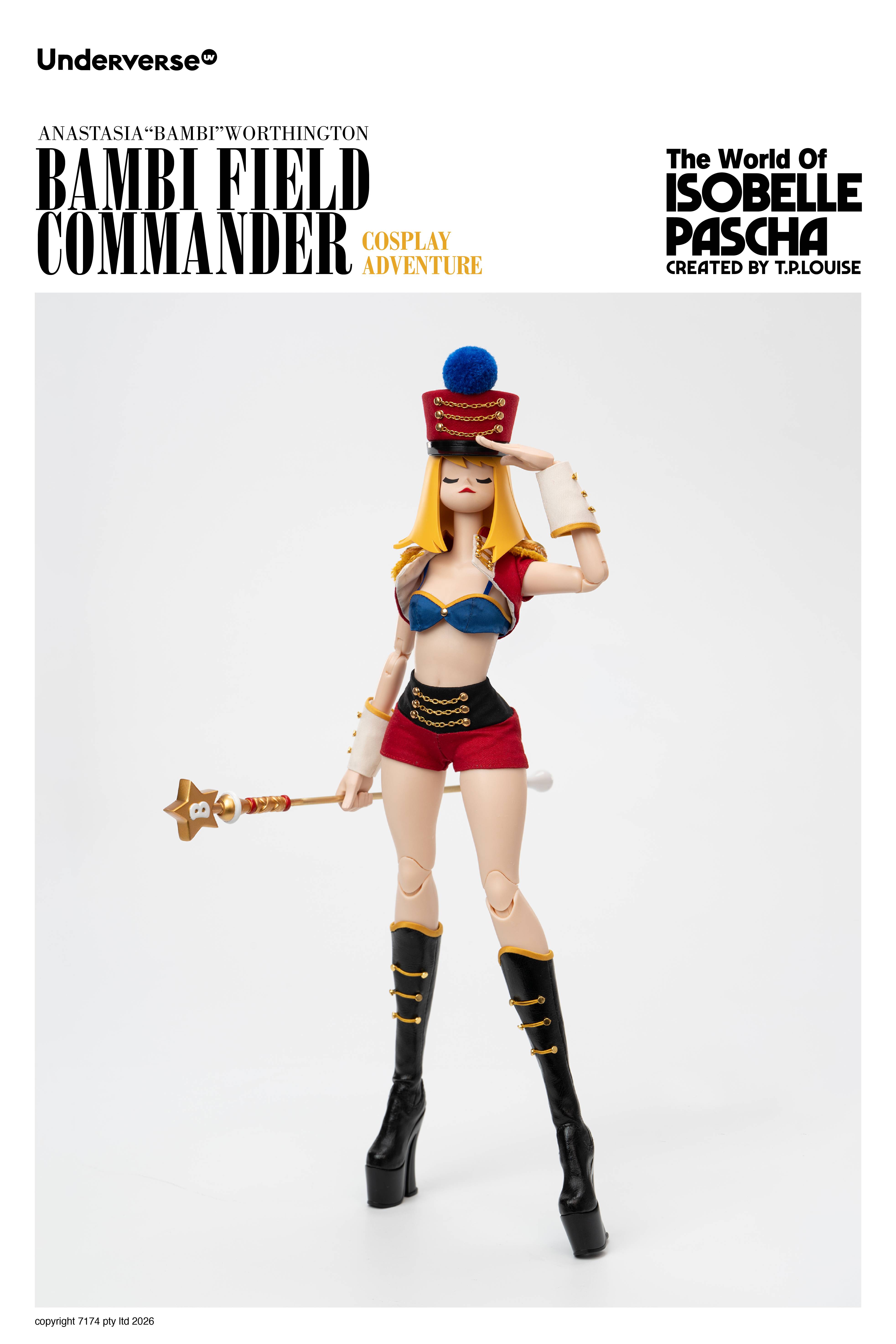 SPECIAL ORDER Underverse - Cosplay Adventure Series - The World of Isobelle Pascha - Anastasia Worthington: Bambi Field Commander 1/6 [JP]