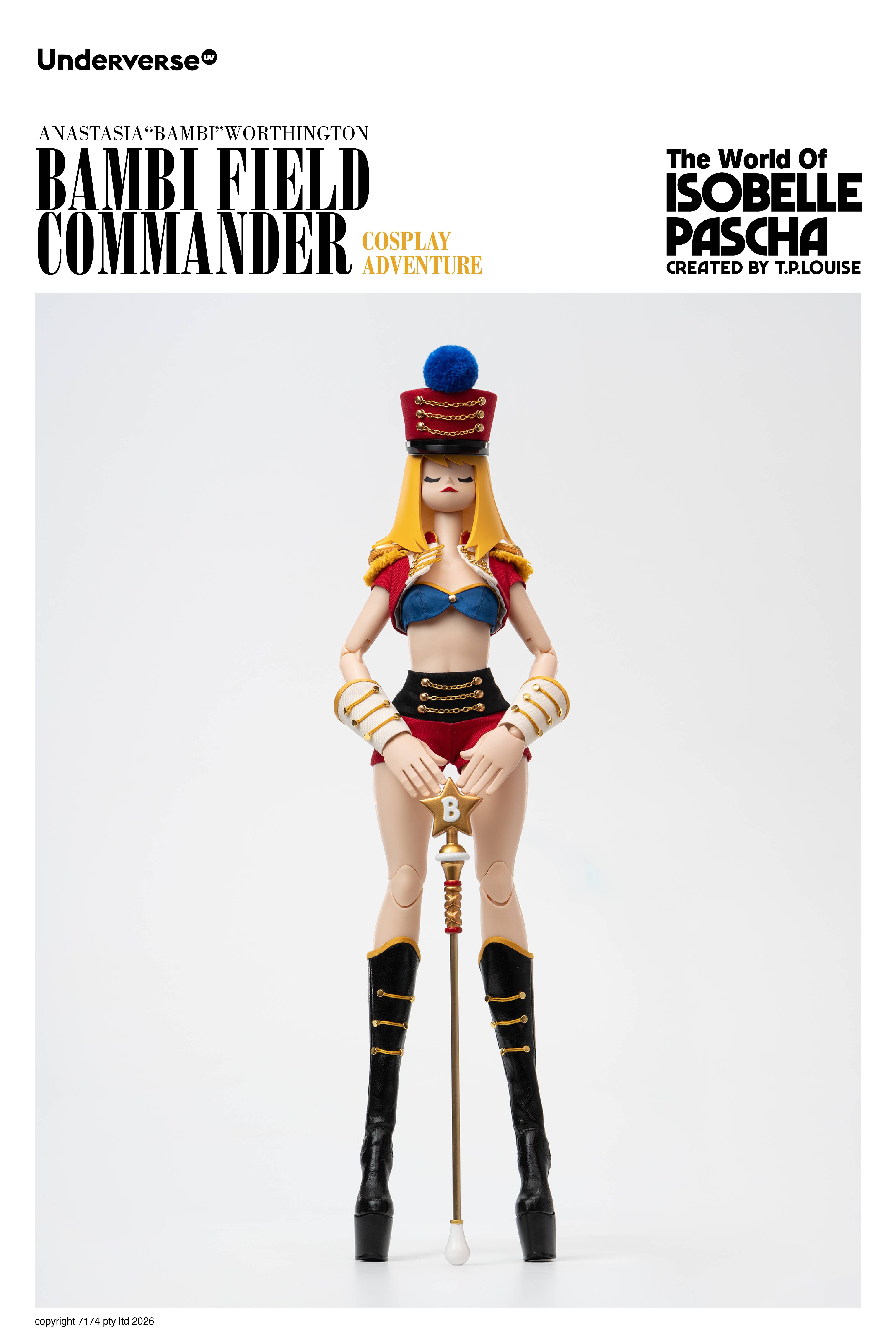 SPECIAL ORDER Underverse - Cosplay Adventure Series - The World of Isobelle Pascha - Anastasia Worthington: Bambi Field Commander 1/6 [JP]