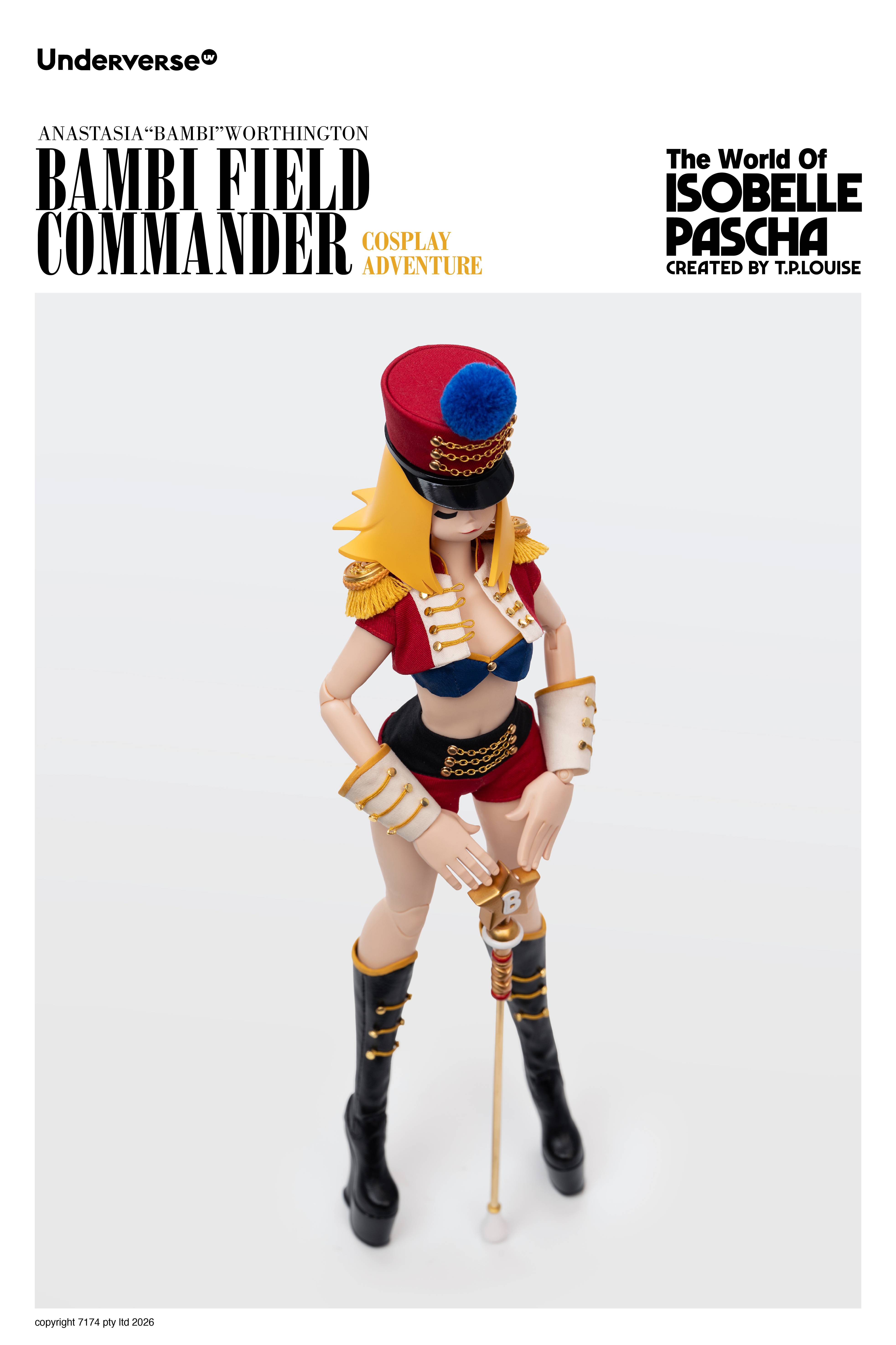 SPECIAL ORDER Underverse - Cosplay Adventure Series - The World of Isobelle Pascha - Anastasia Worthington: Bambi Field Commander 1/6 [JP]