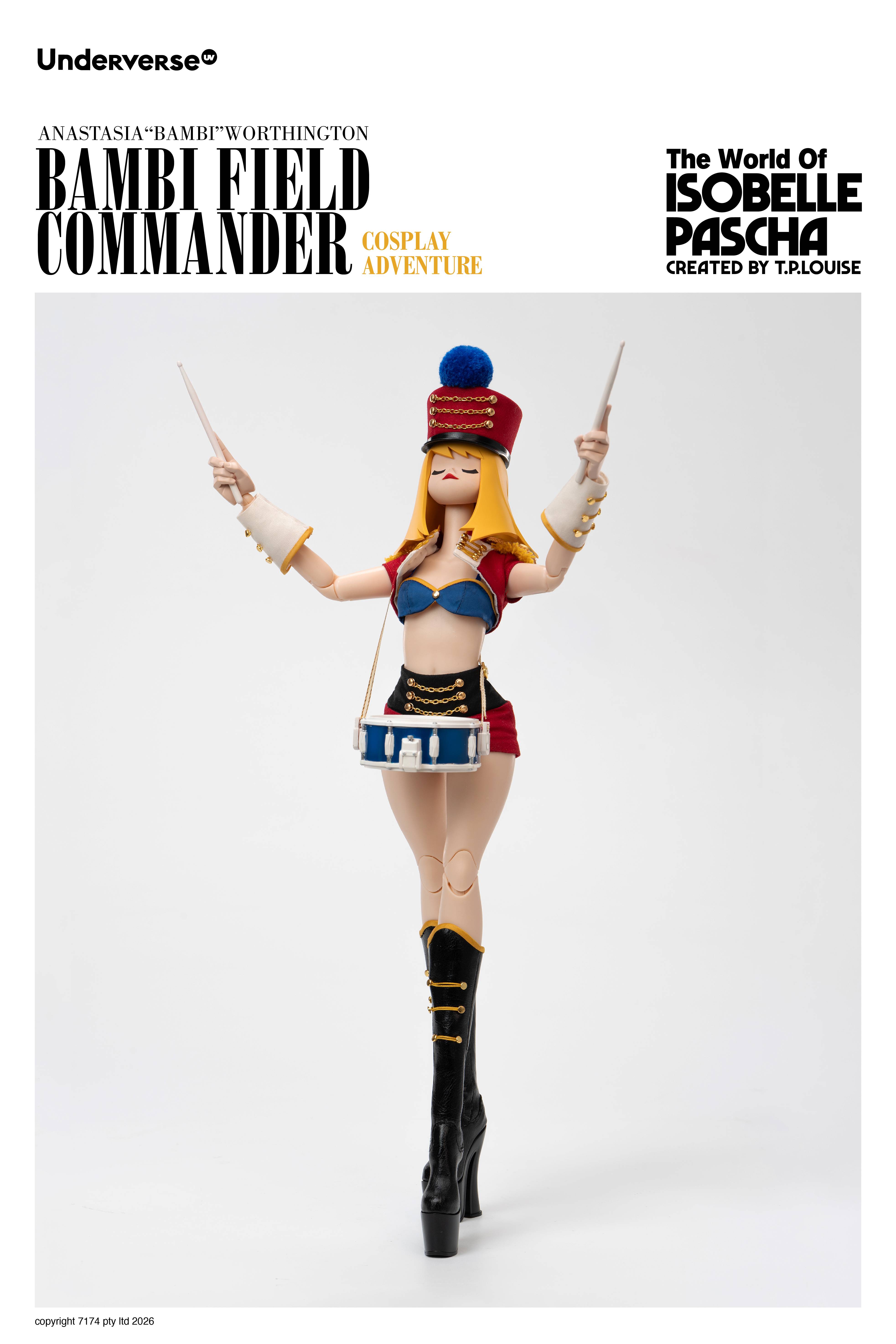 SPECIAL ORDER Underverse - Cosplay Adventure Series - The World of Isobelle Pascha - Anastasia Worthington: Bambi Field Commander 1/6 [JP]