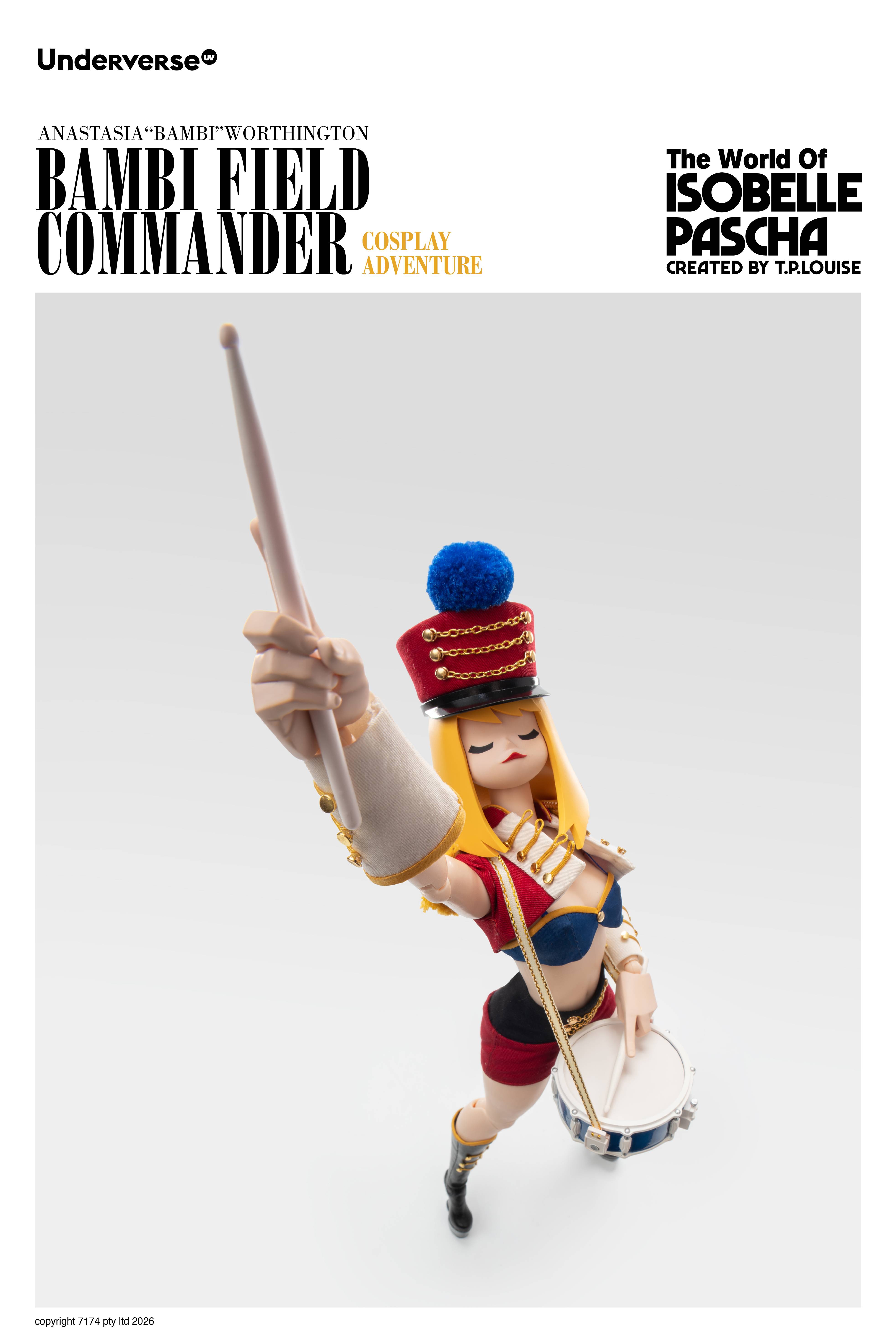 SPECIAL ORDER Underverse - Cosplay Adventure Series - The World of Isobelle Pascha - Anastasia Worthington: Bambi Field Commander 1/6 [JP]