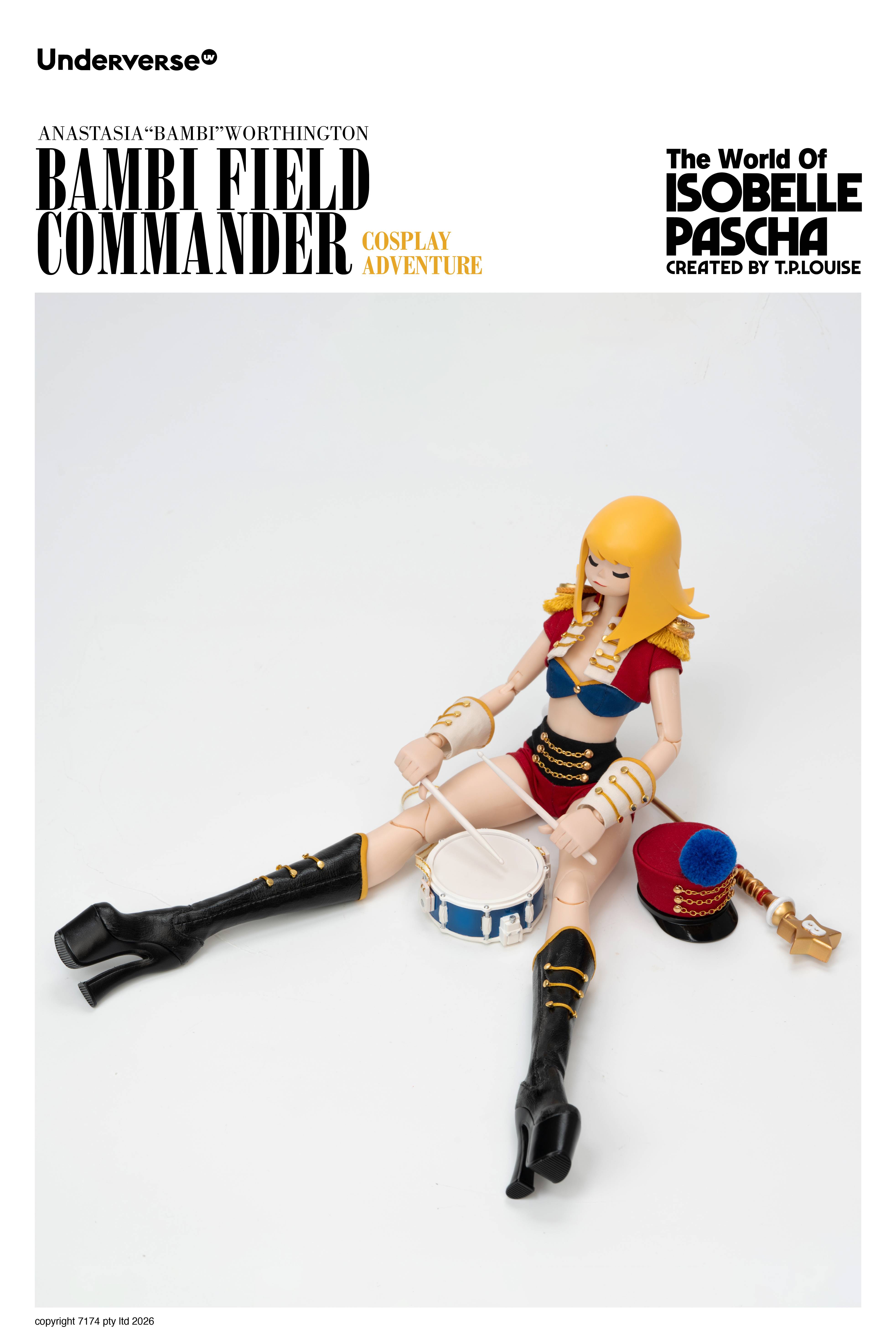 SPECIAL ORDER Underverse - Cosplay Adventure Series - The World of Isobelle Pascha - Anastasia Worthington: Bambi Field Commander 1/6 [JP]