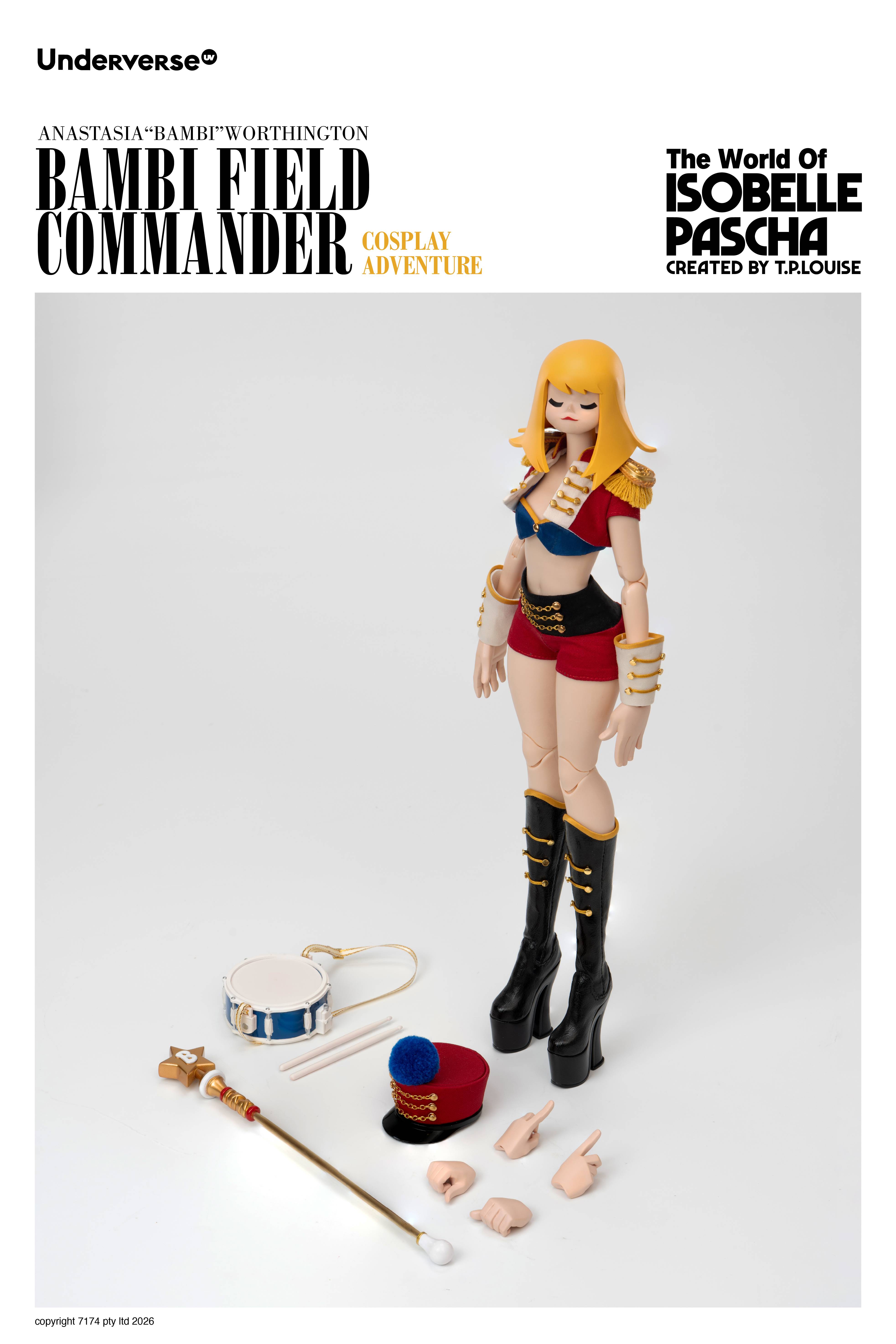 SPECIAL ORDER Underverse - Cosplay Adventure Series - The World of Isobelle Pascha - Anastasia Worthington: Bambi Field Commander 1/6 [JP]