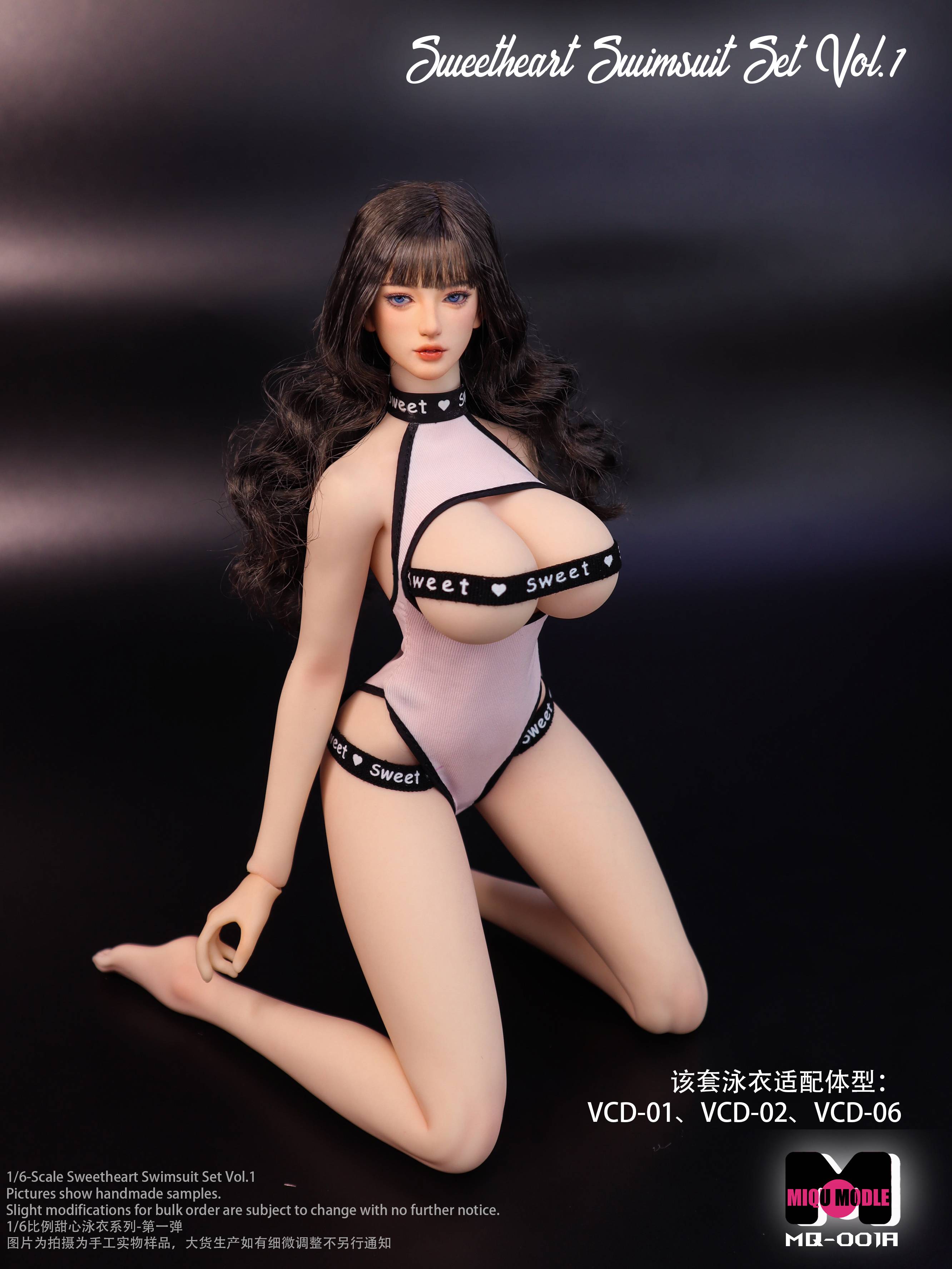 SPECIAL ORDER MIQU Model - Sweet Heart Swimsuit Vol. 01 - Head & Swimsuit Set - Coco 1/6 [JP]