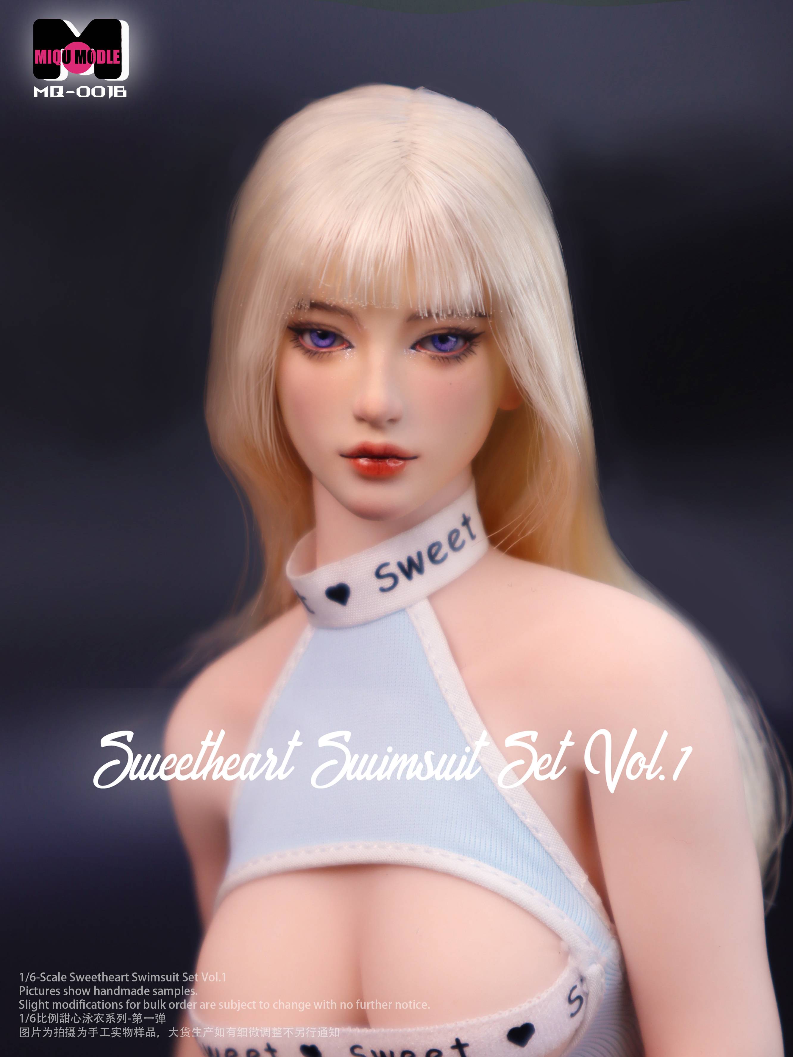 SPECIAL ORDER MIQU Model - Sweet Heart Swimsuit Vol. 01 - Head & Swimsuit Set - Lily 1/6 [JP]