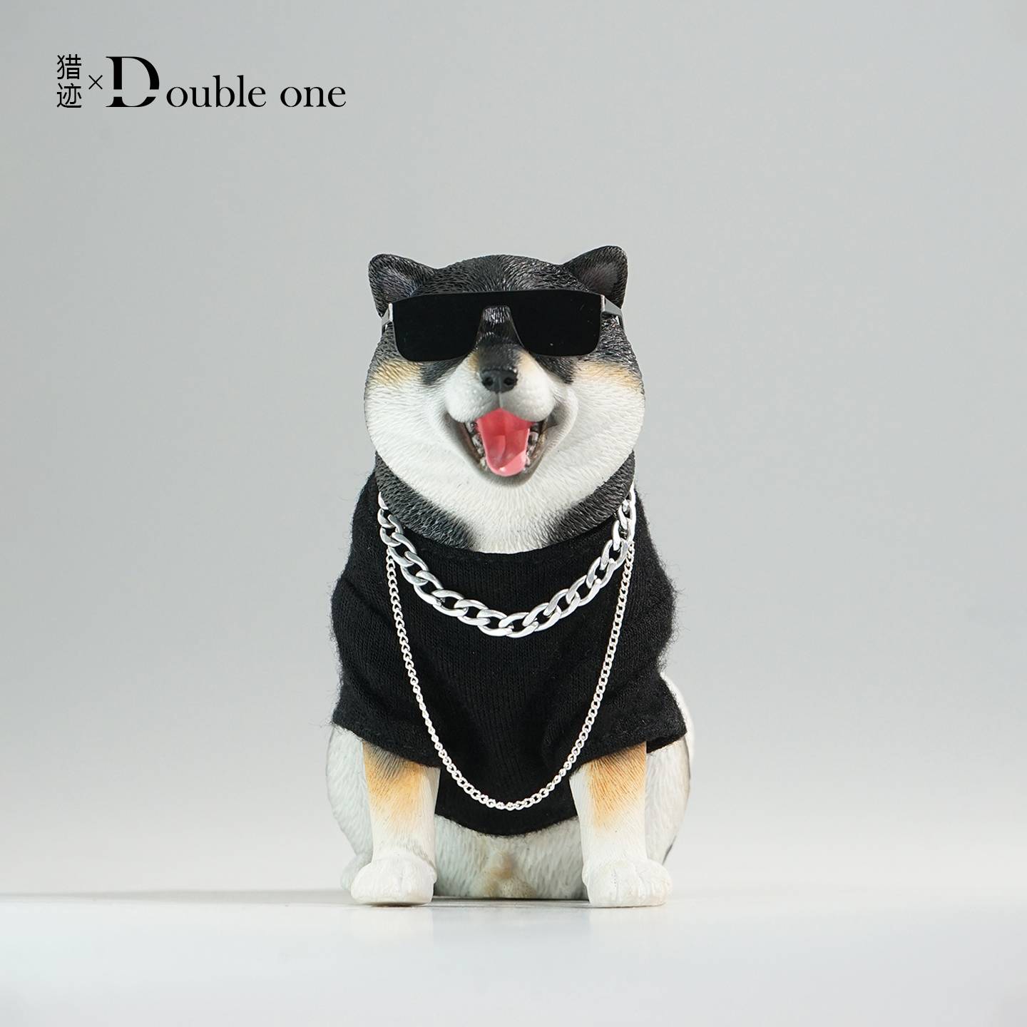SPECIAL ORDER Lieji Studio - Simulated Animal Figure - Double one - Shiba Inu: Gray 1/6