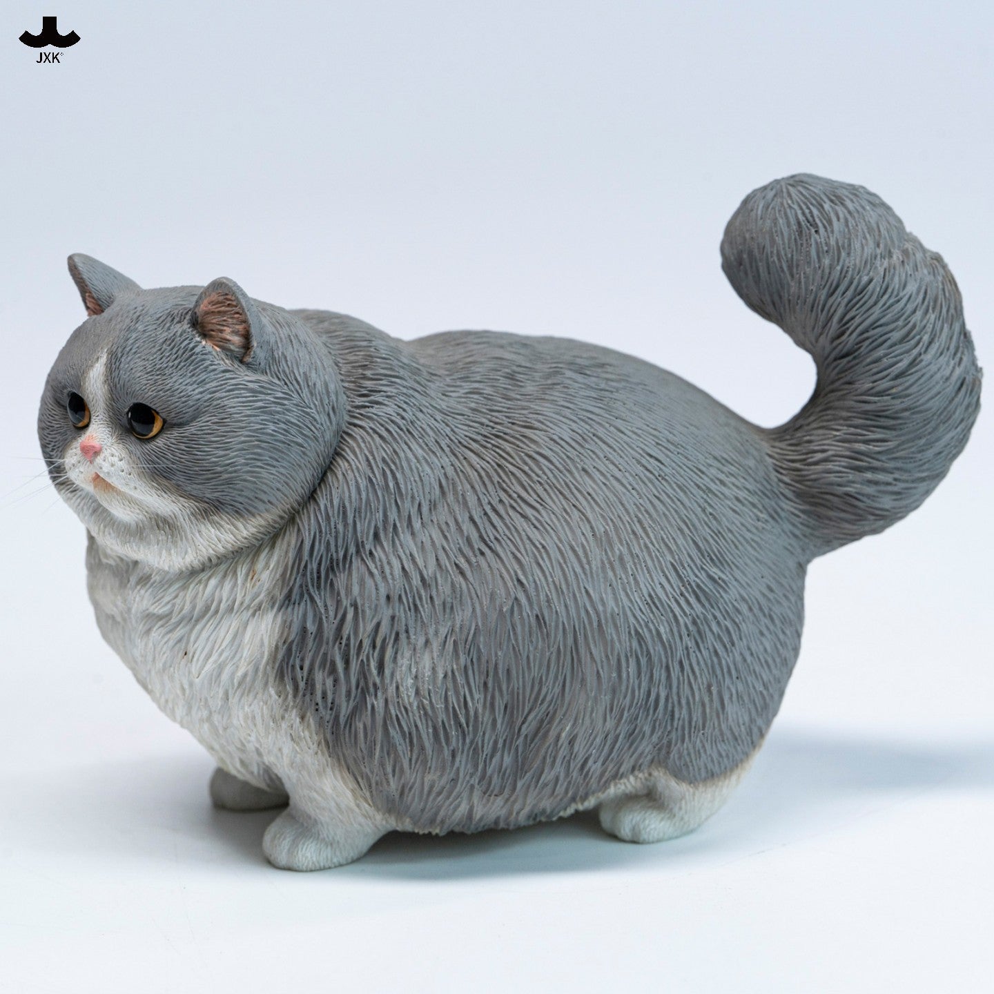 PRE-ORDER JXK Studio - Animal Statue Series - Chubby Kitty: Gray and White